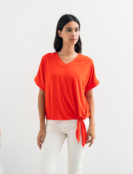 T-SHIRT MANICA CORTA - Corallo