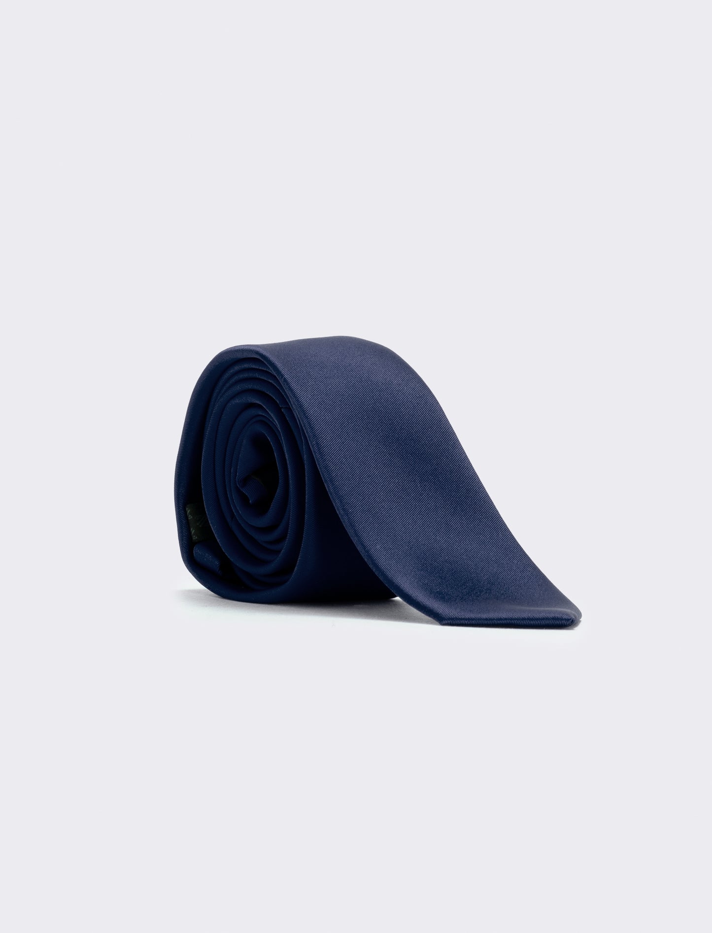 Cravatta raso 5 cm per uomo elegante - Blu navy