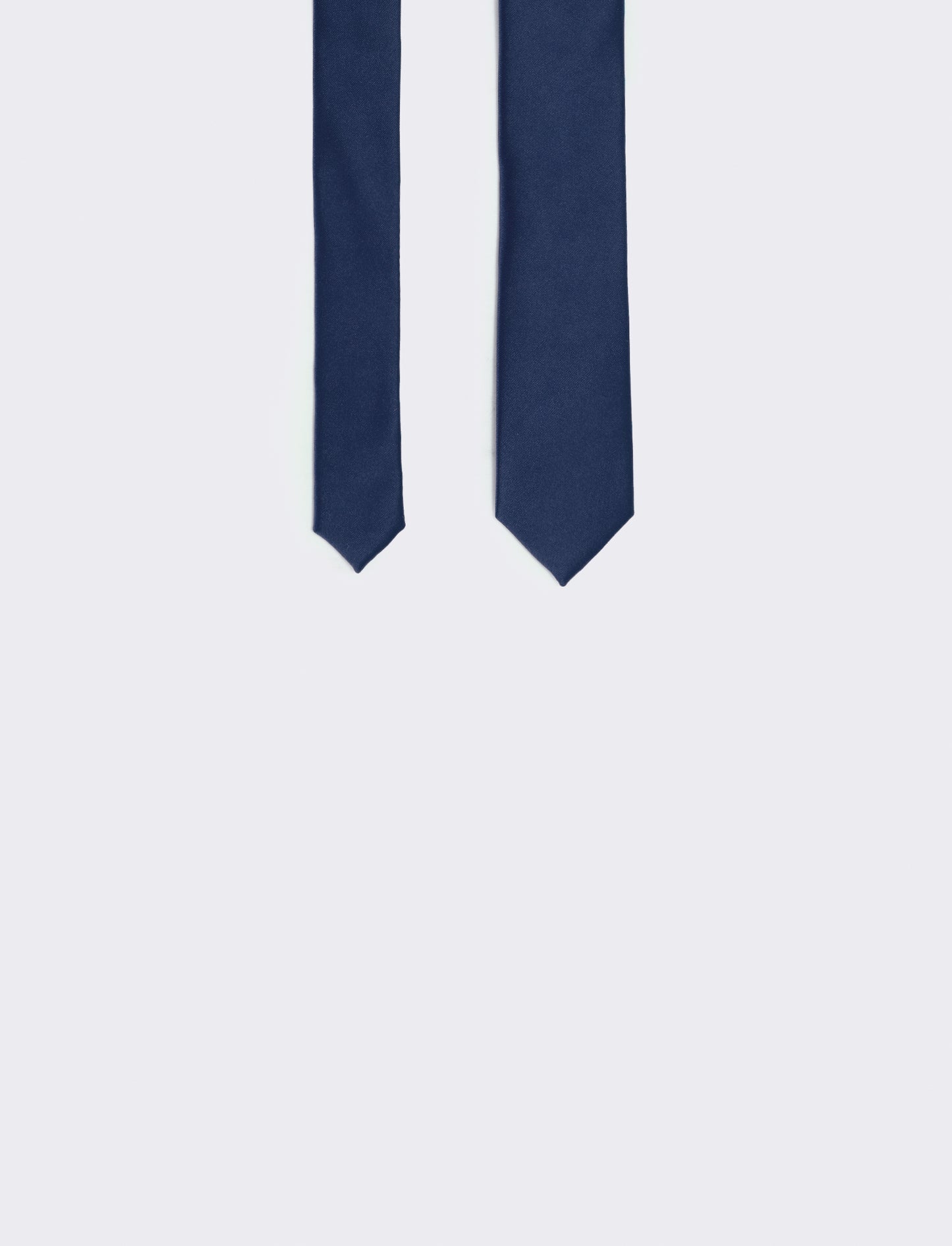 Cravatta raso 5 cm per uomo elegante - Blu navy