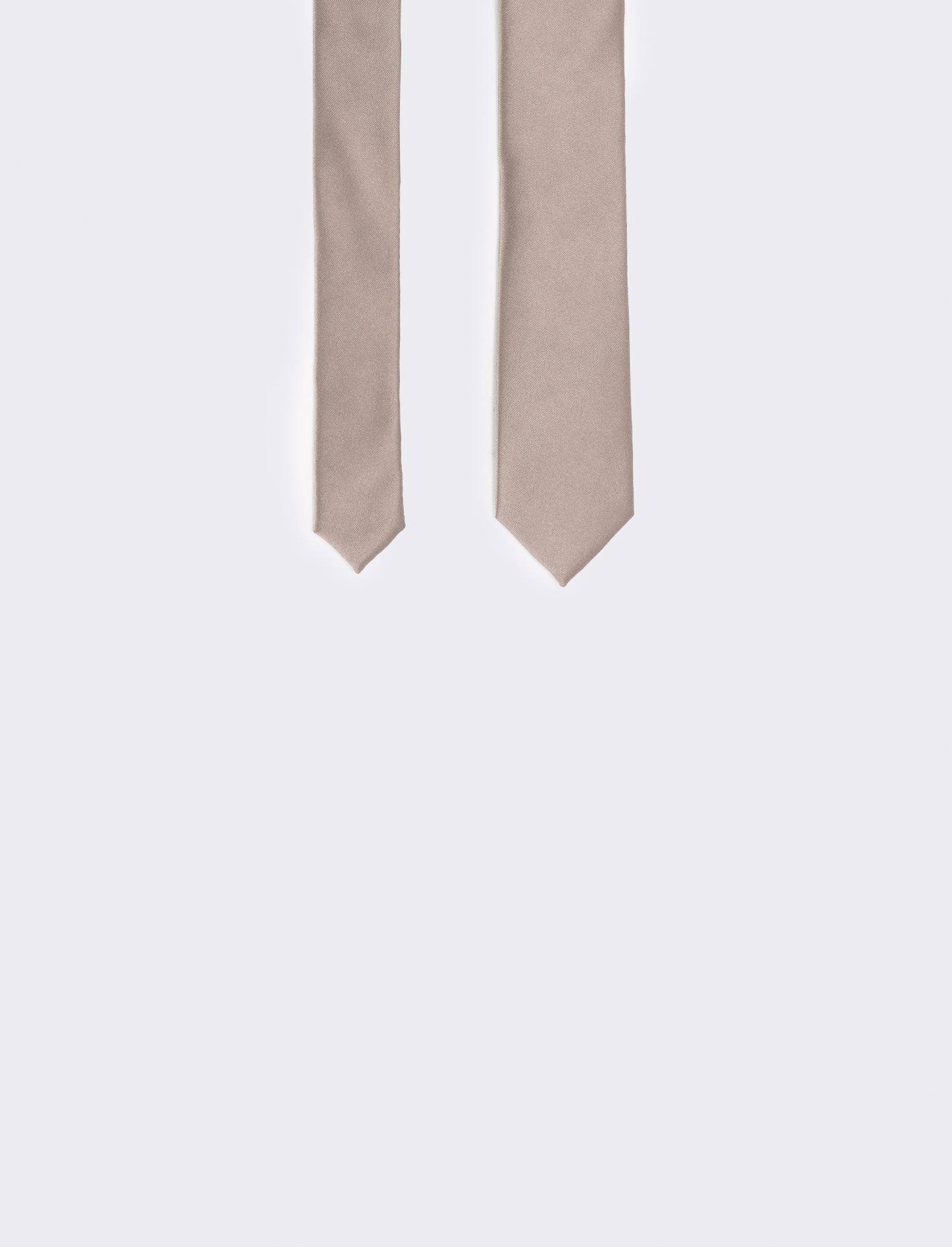 Cravatta raso 5 cm per uomo elegante - Beige