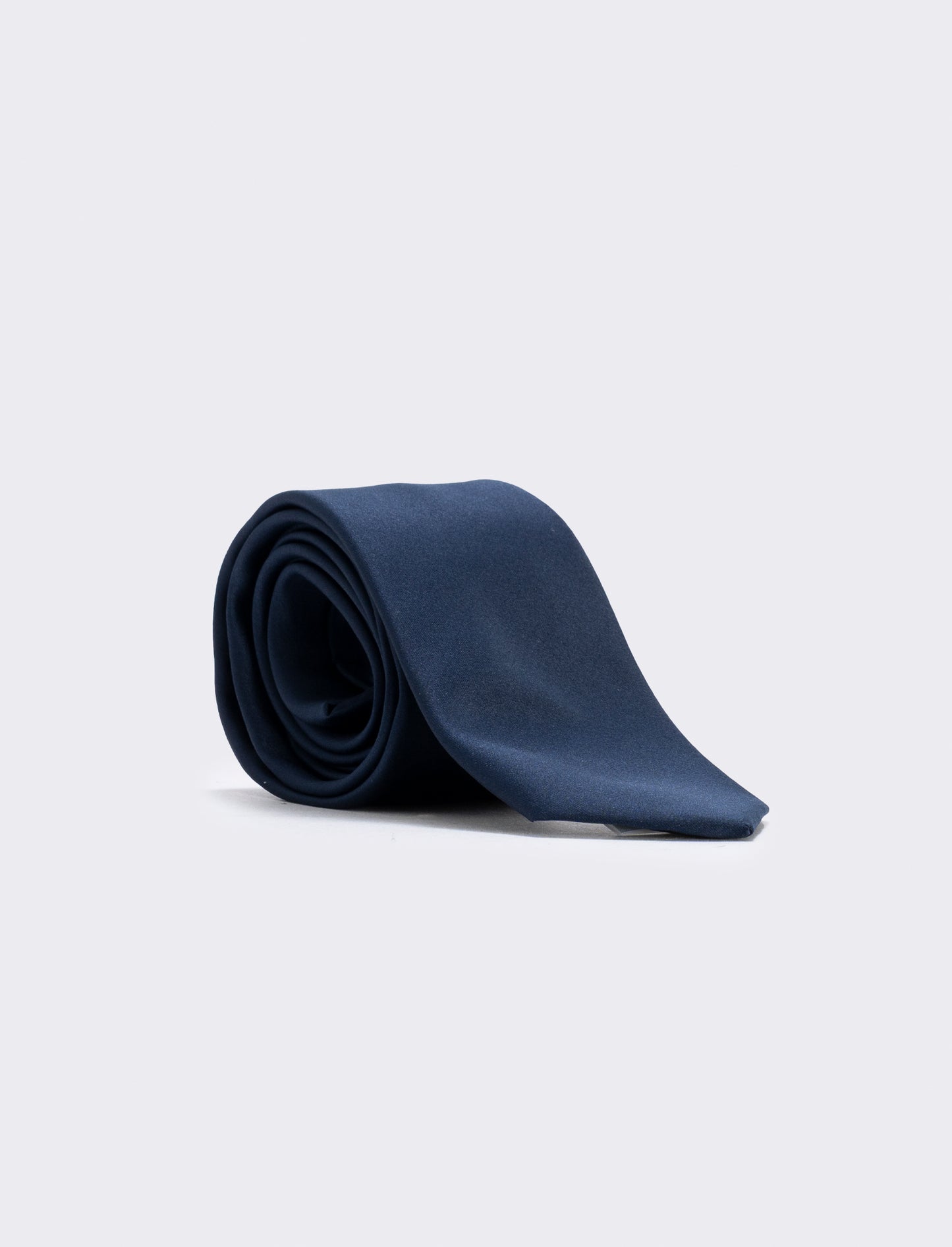 7 cm Tie and White Pocket Square for Men - Blue