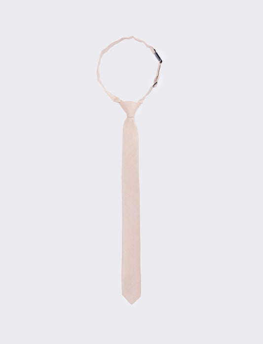 Cravatta nodo 4cm per bambini - Beige