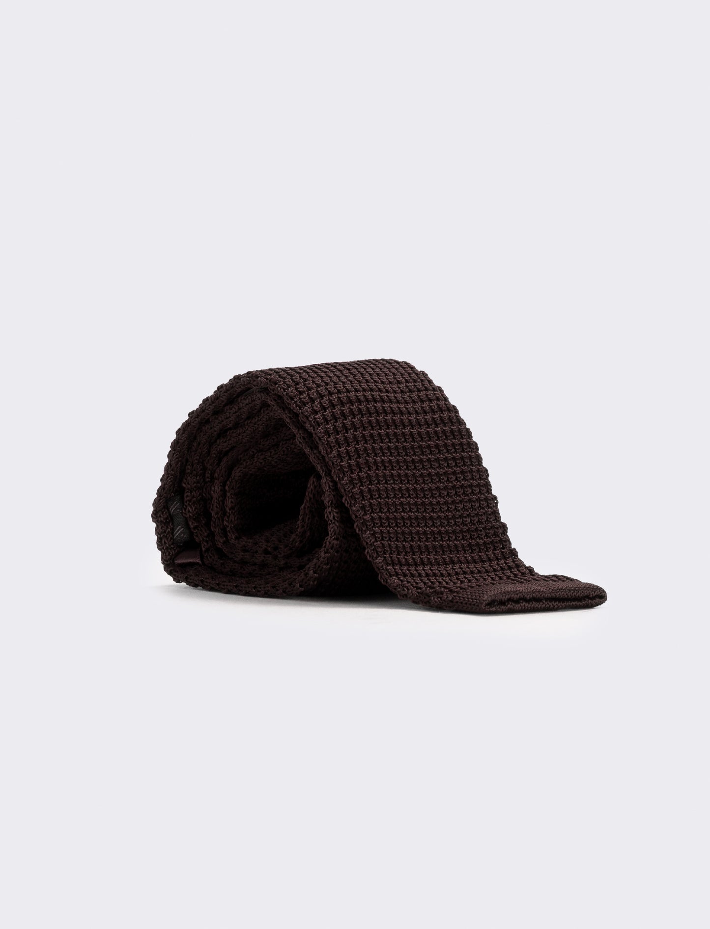 Men's 5.5 cm Knitted Tie - Brown