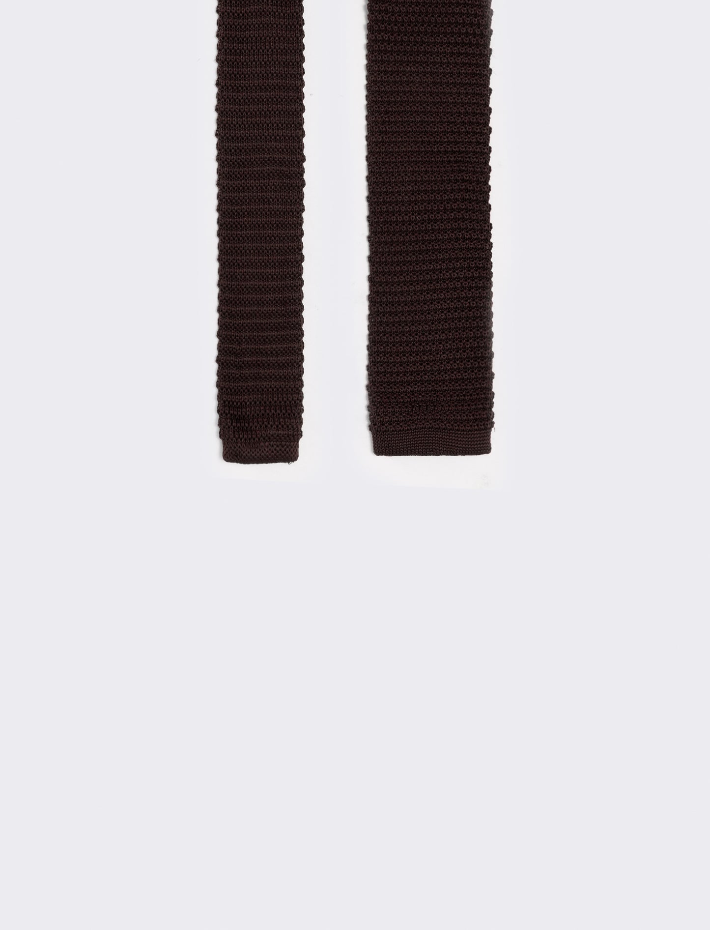Men's 5.5 cm Knitted Tie - Brown