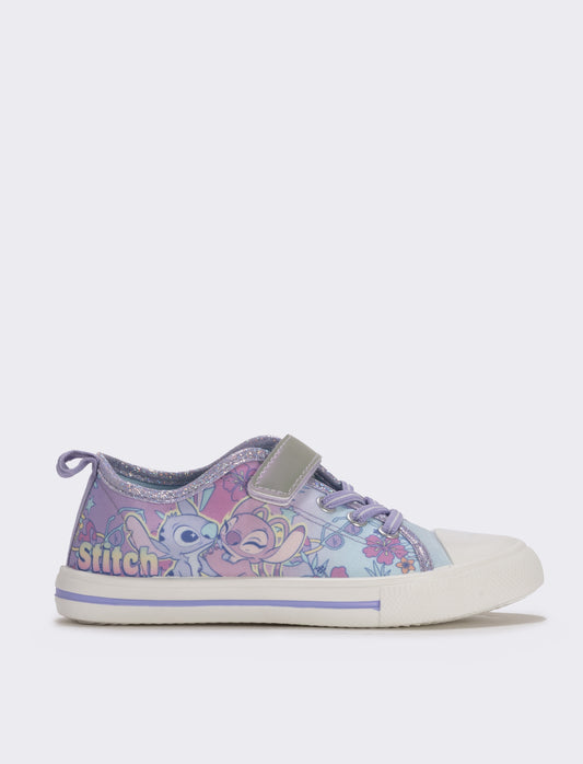 Scarpa in tela lilla Stitch&Angel bambina - Lilla