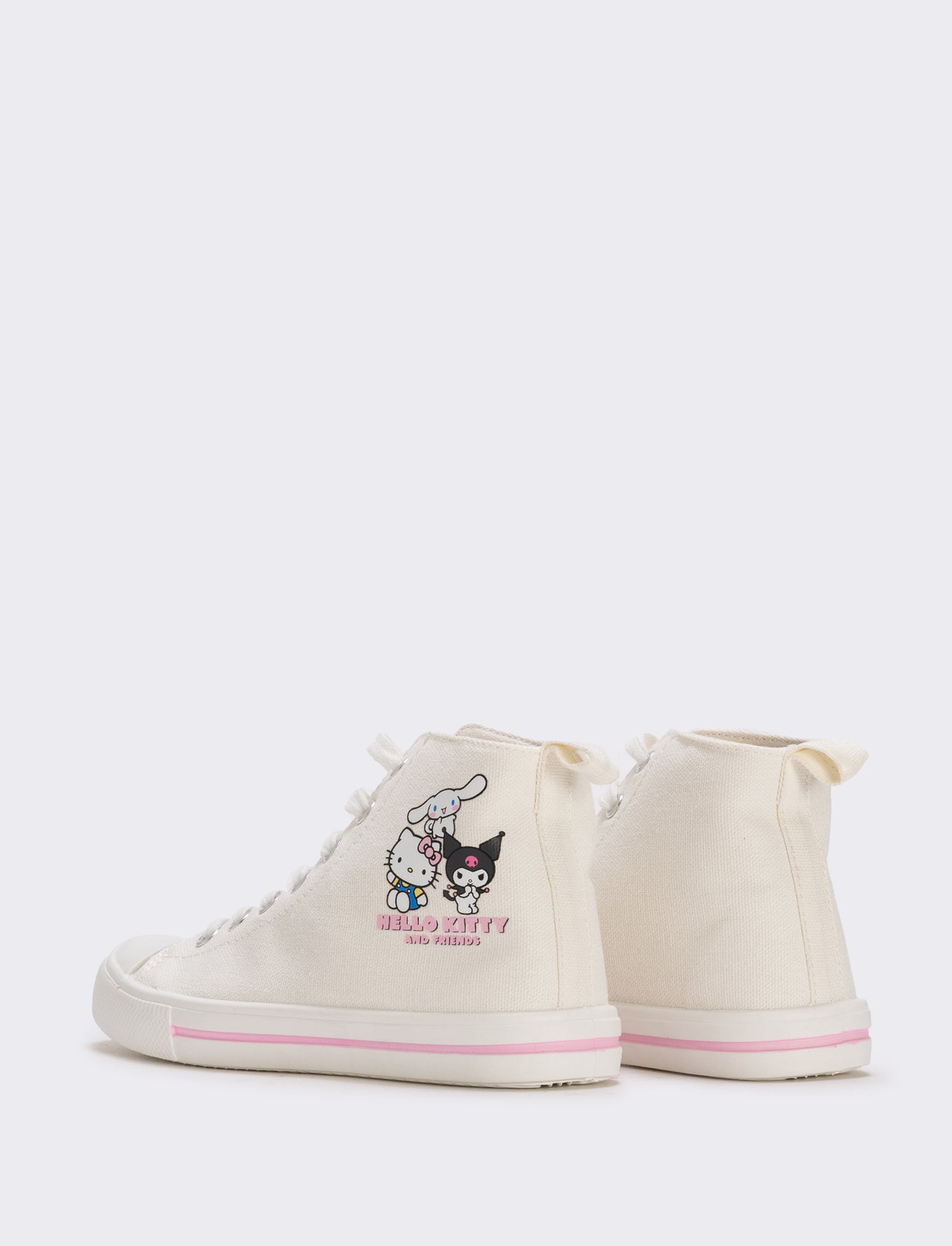 High Top Hello Kitty Sneakers for Girls - White