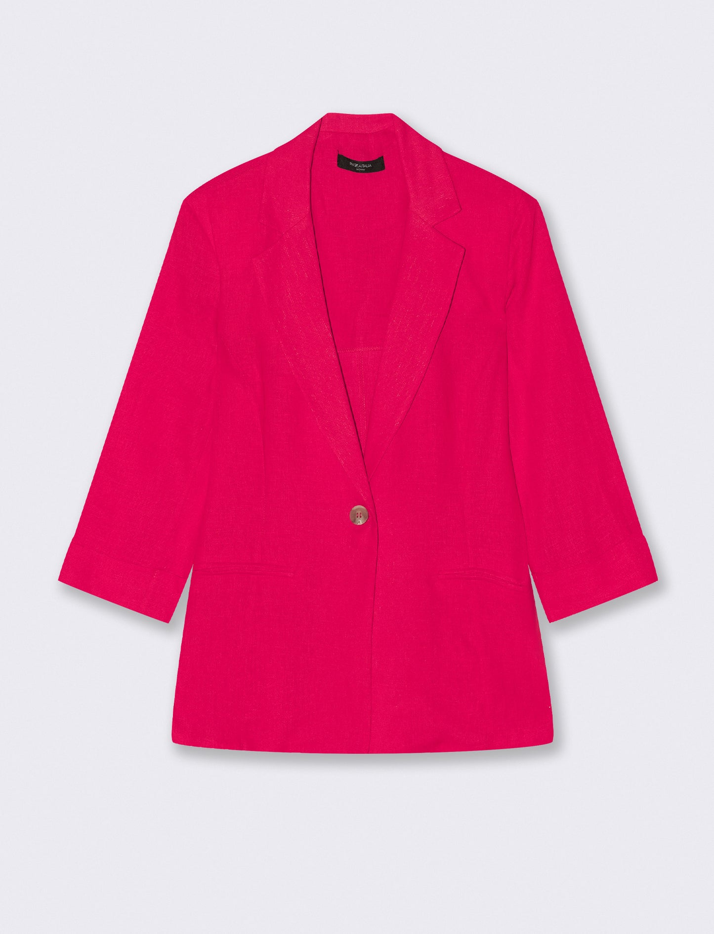 GIACCA CORTA IN LINO - Fuxia