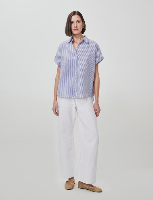 Camicia Mezza Manica Scollo a V - var 1
