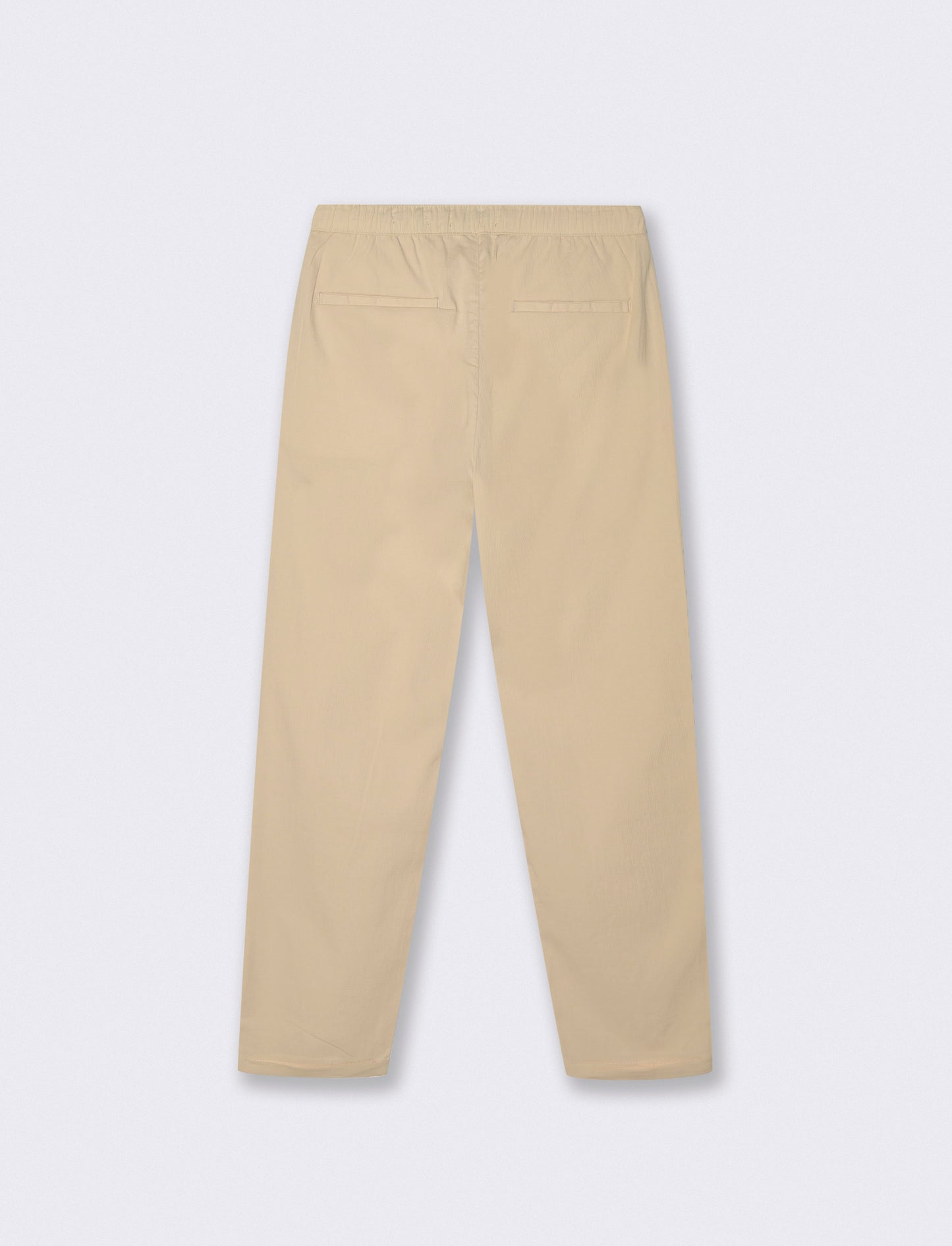 PANTALONI CHINO JOGGER STRUTTURA OTTOMAN - Beige ecru