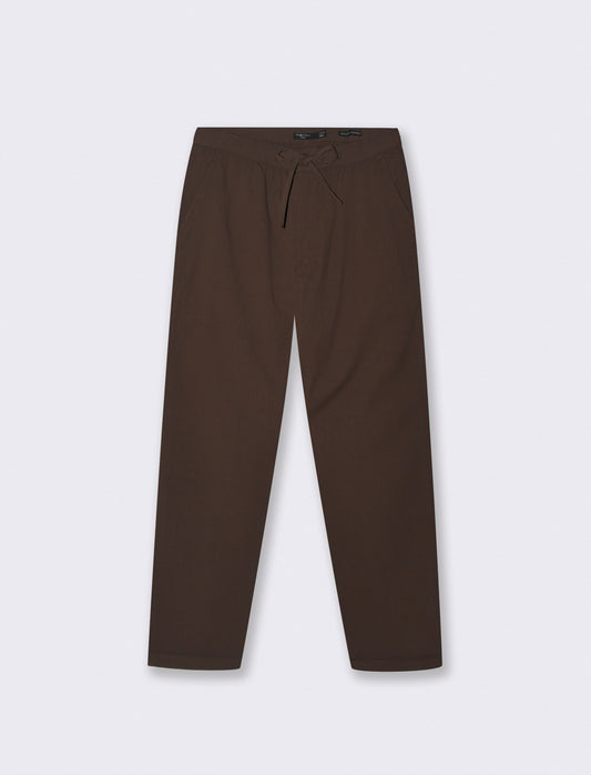 Pantaloni Chino Jogger Struttura Ottoman - Moro