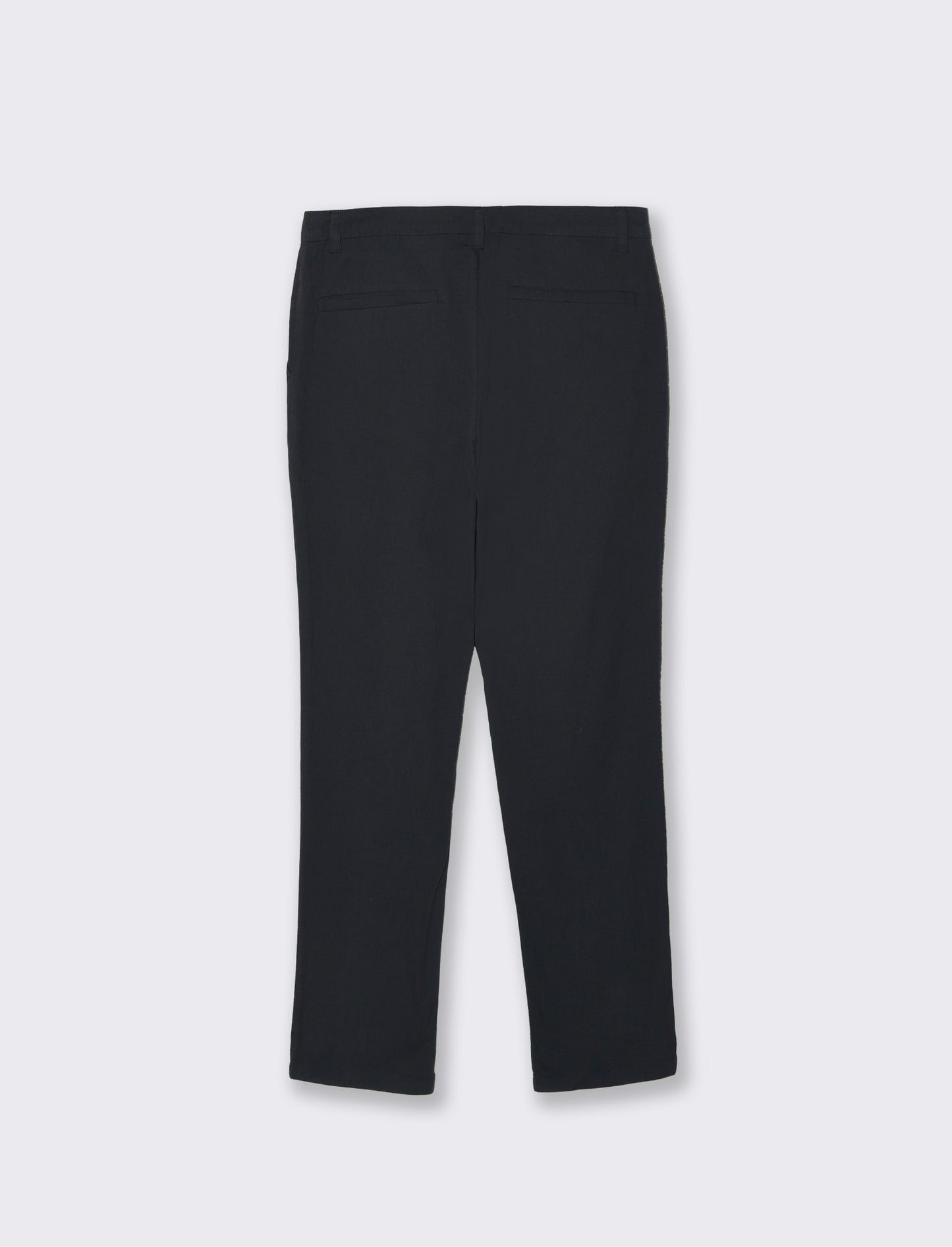 Slim Fit Ottoman Cotton Chino Pants - Blue
