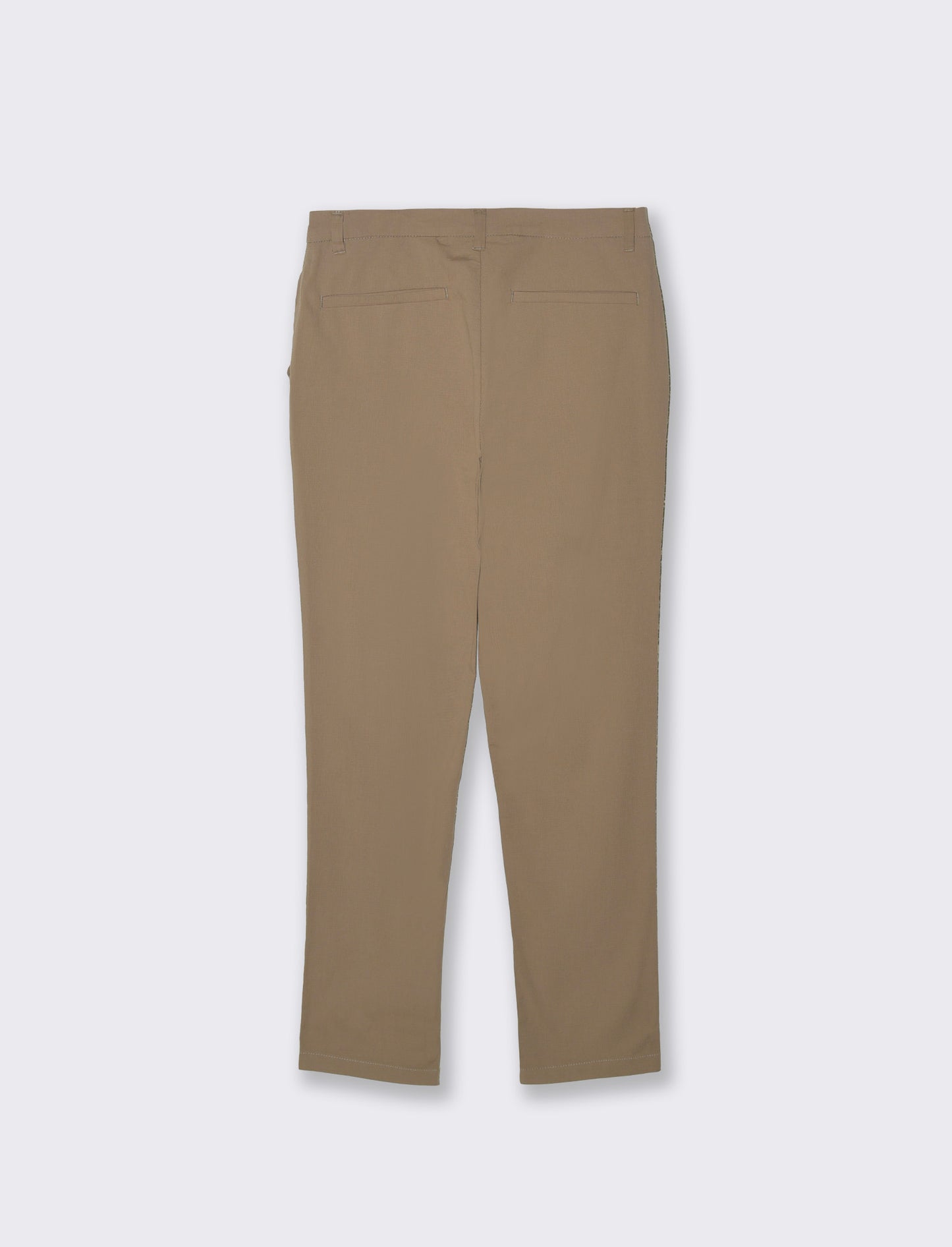 Pantaloni Chino Slim Fit in Cotone Ottoman - Verde kaki