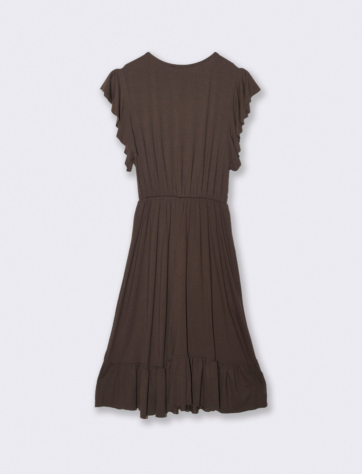 VESTITO LUNGO CON VOILANT - Moro
