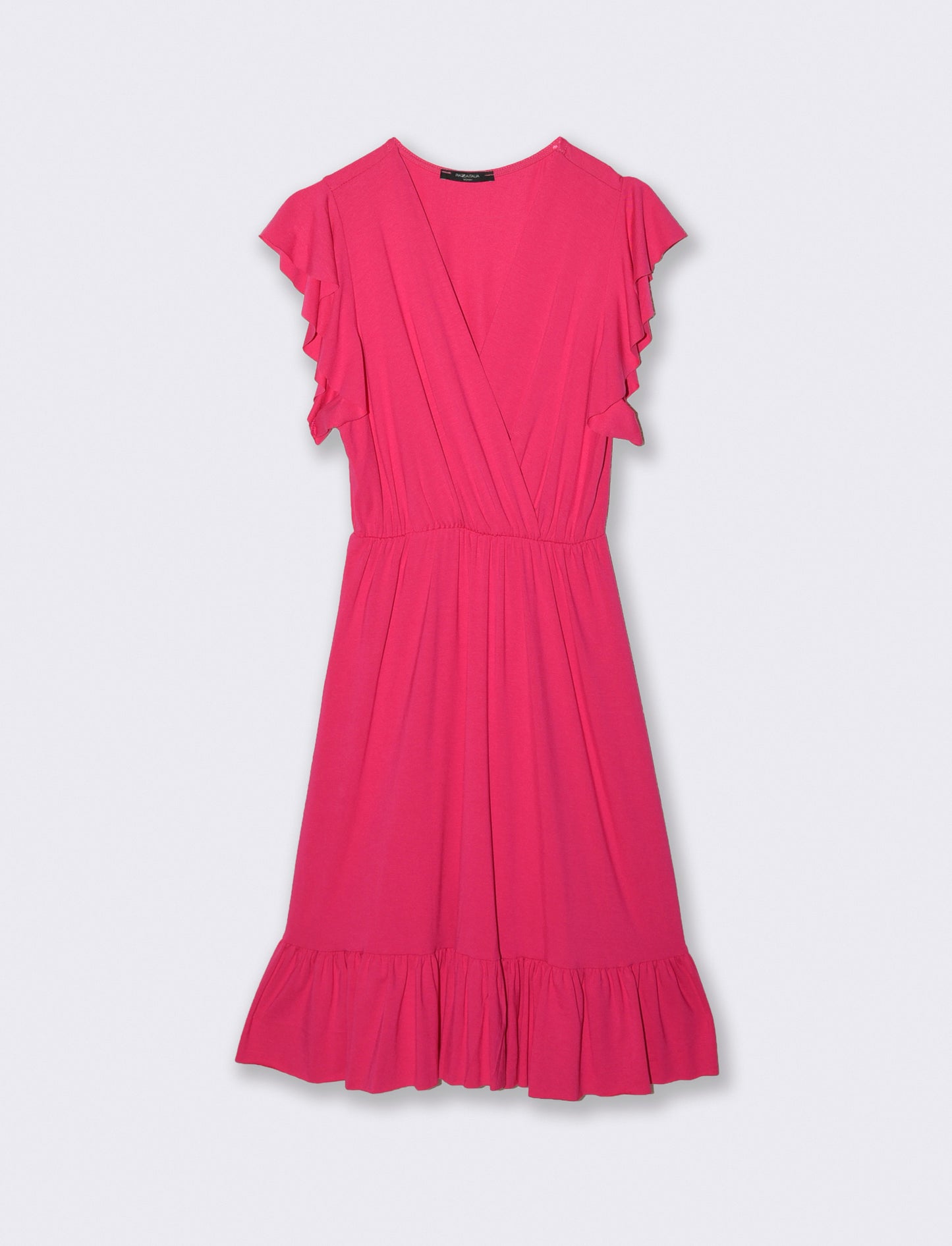 VESTITO LUNGO CON VOILANT - Fuxia