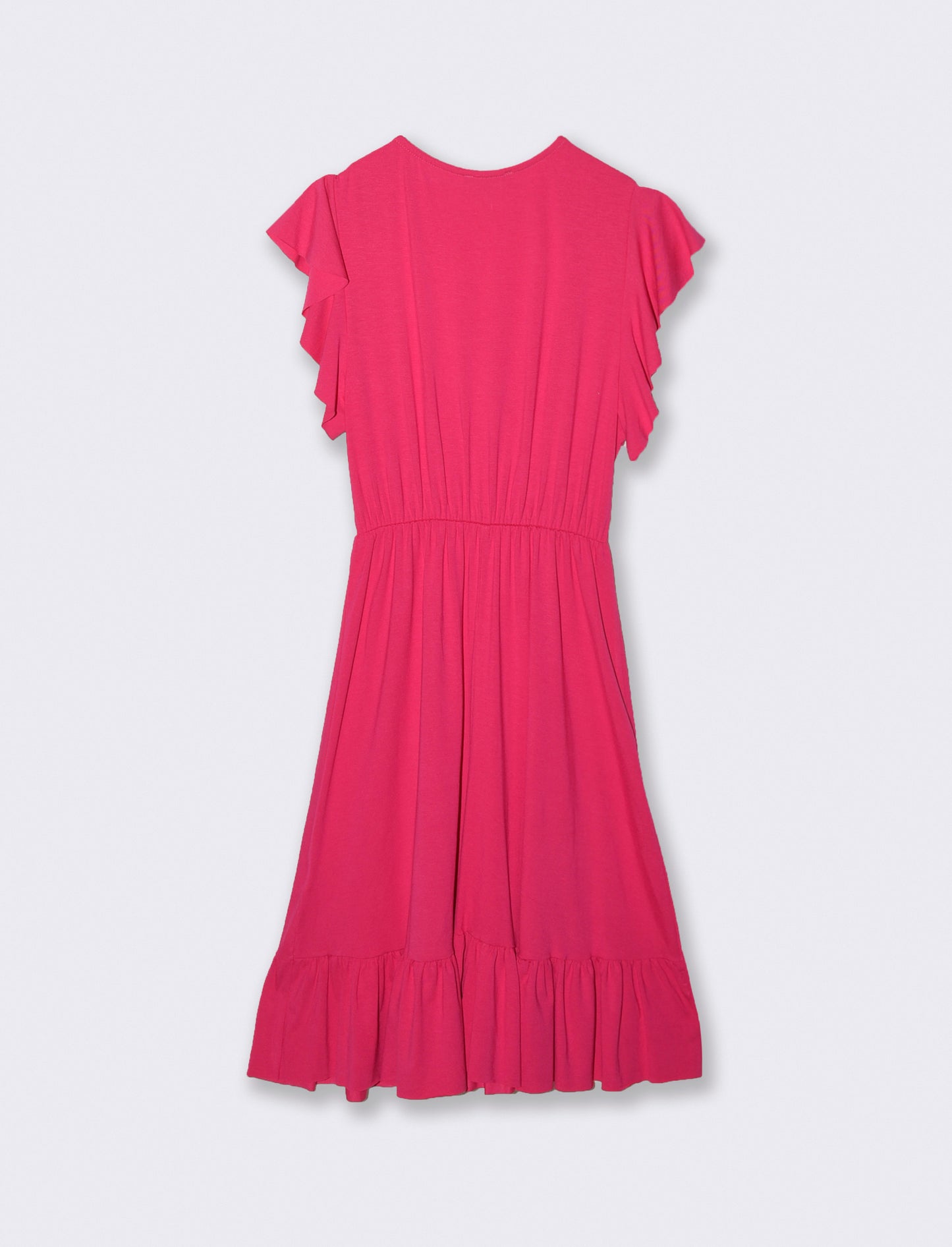 VESTITO LUNGO CON VOILANT - Fuxia