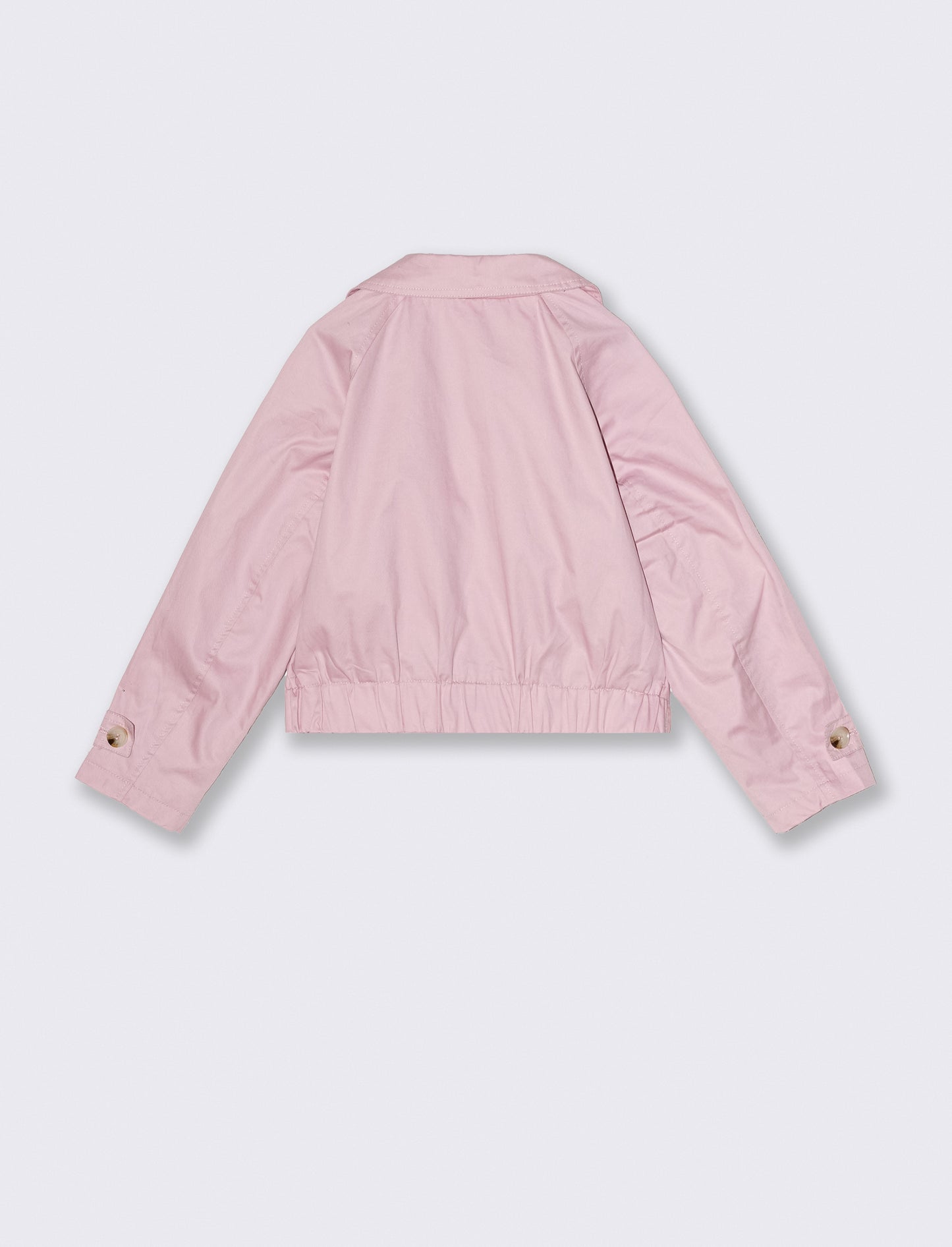 Trench doppio petto per bambina elegante - Rosa chiaro