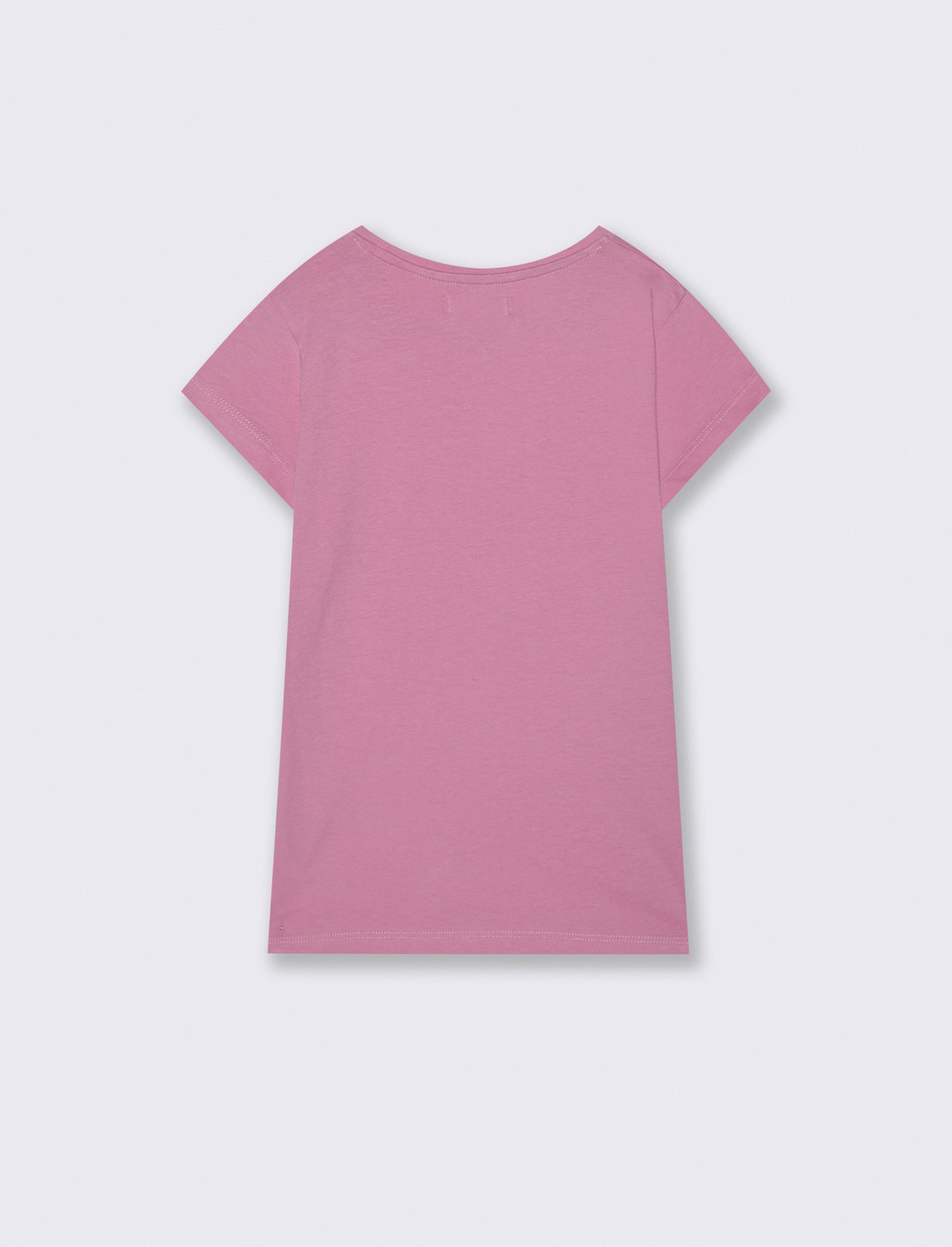 T-shirt estiva bambina con stampa colorata - Rosa candy