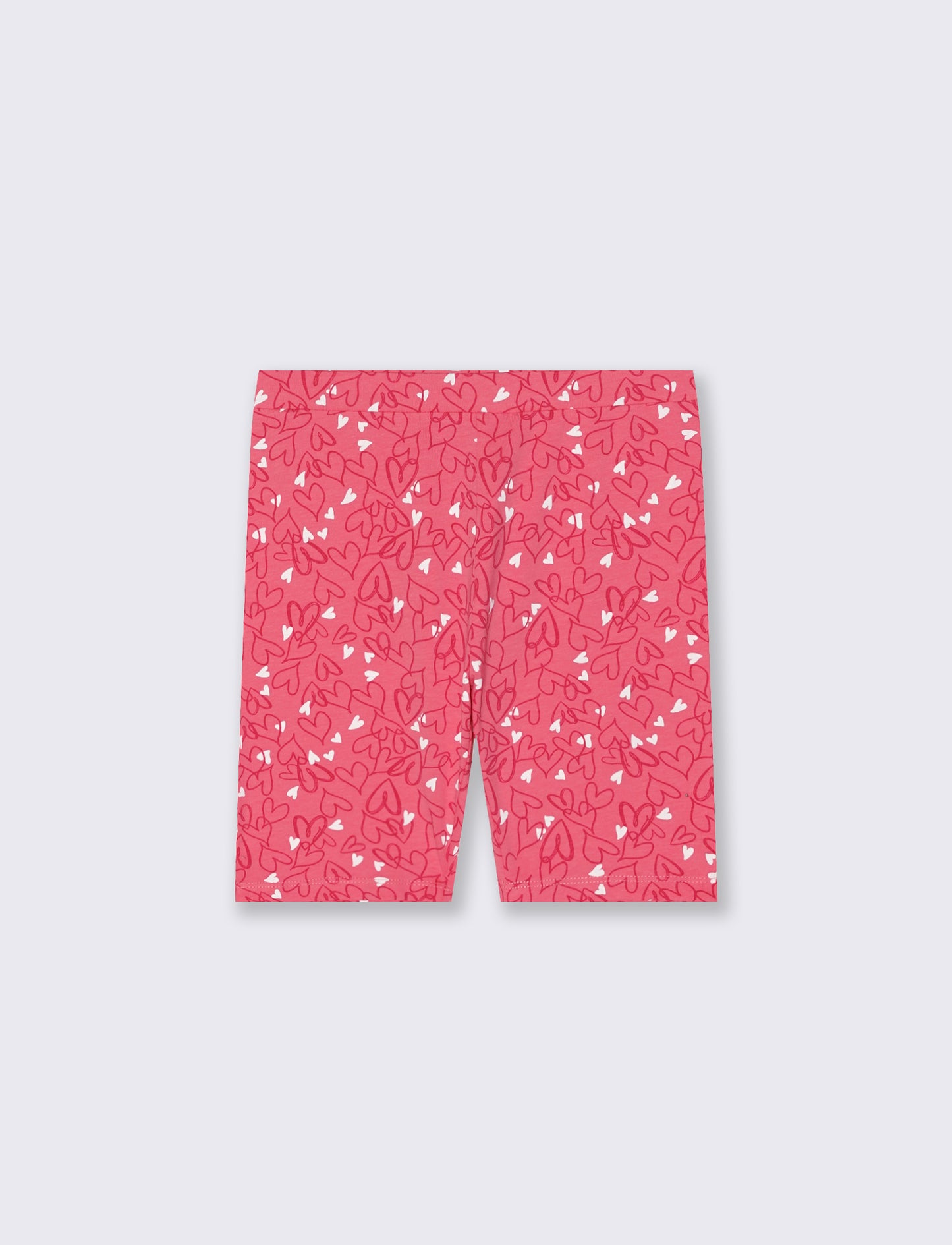 Cotton Short Leggings for Girls - Pink