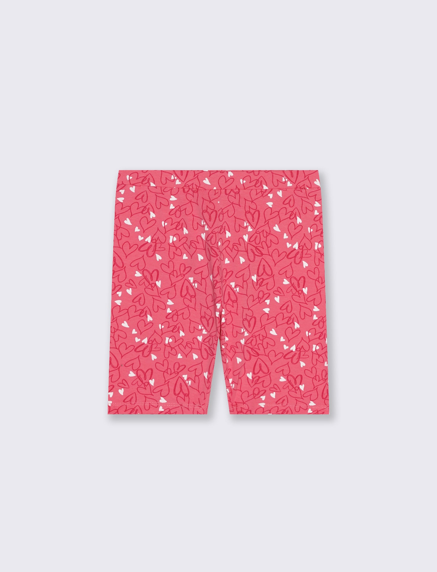 Cotton Short Leggings for Girls - Pink