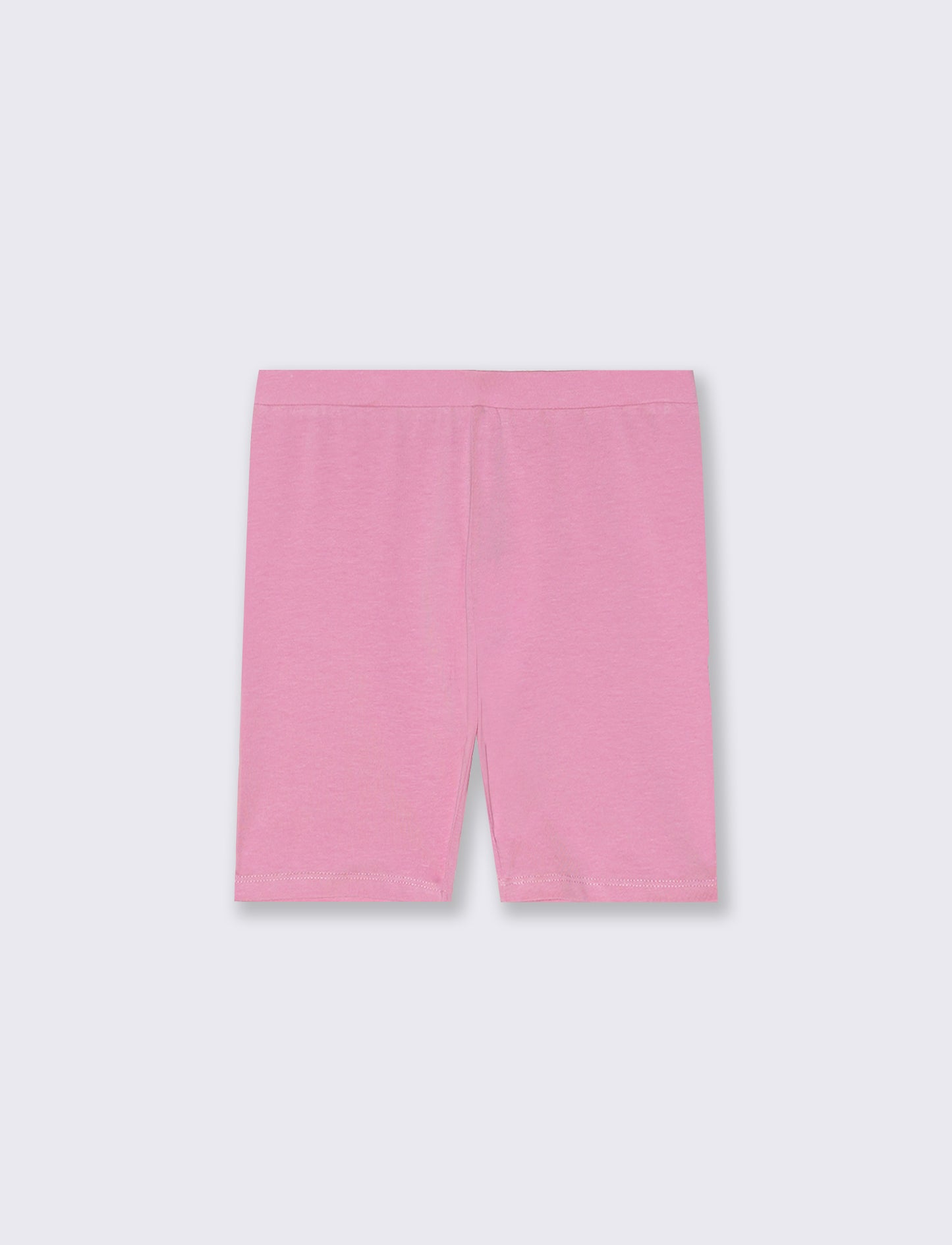 Cotton Short Leggings for Girls - Pink