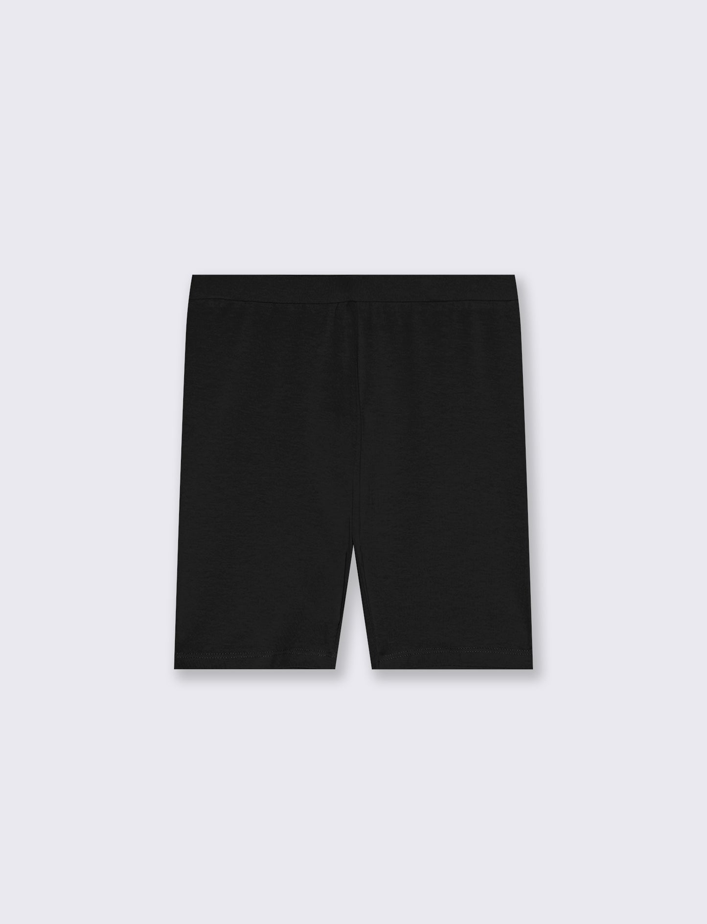 Leggings corti da bambina in cotone - Nero