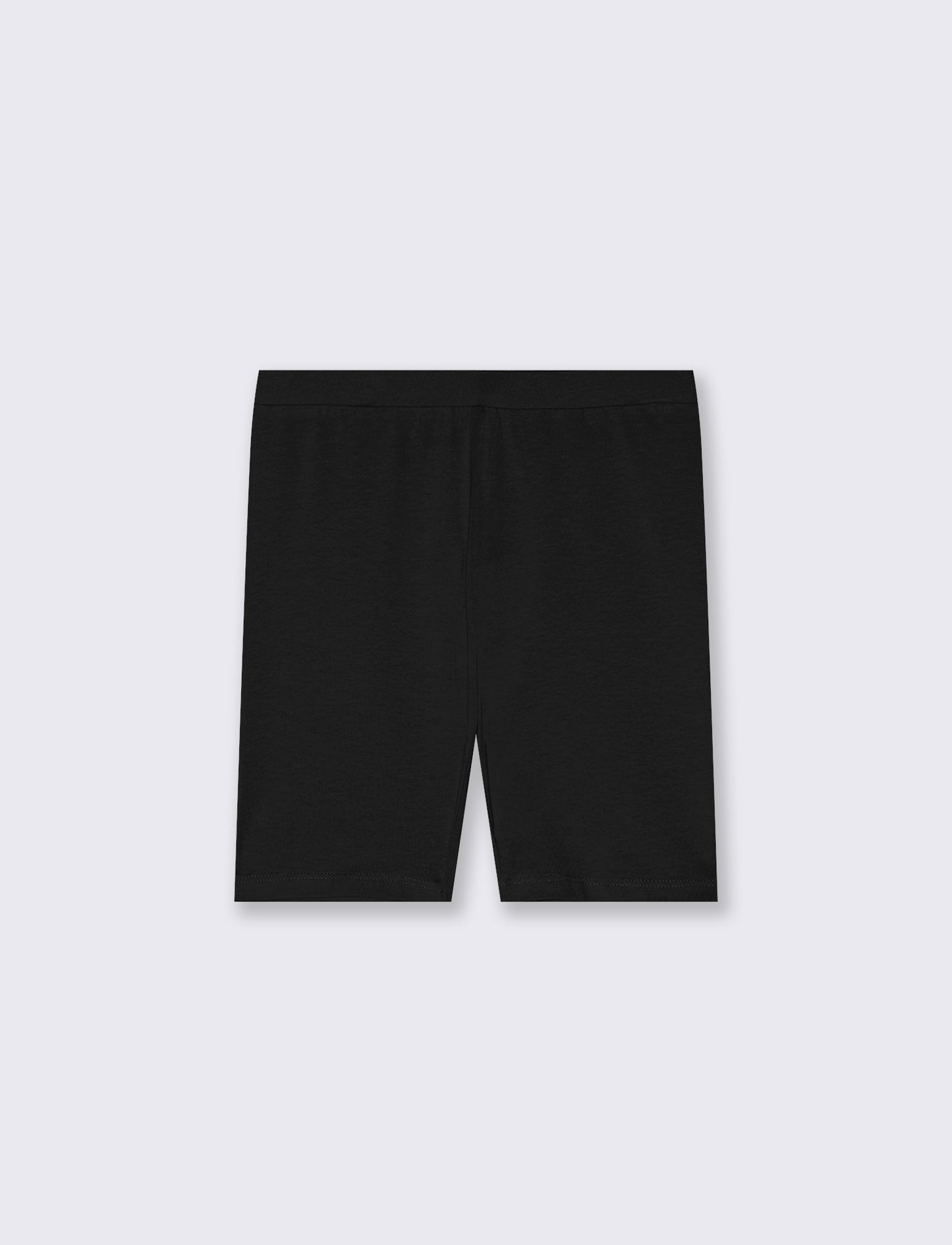 Leggings corti da bambina in cotone - Nero