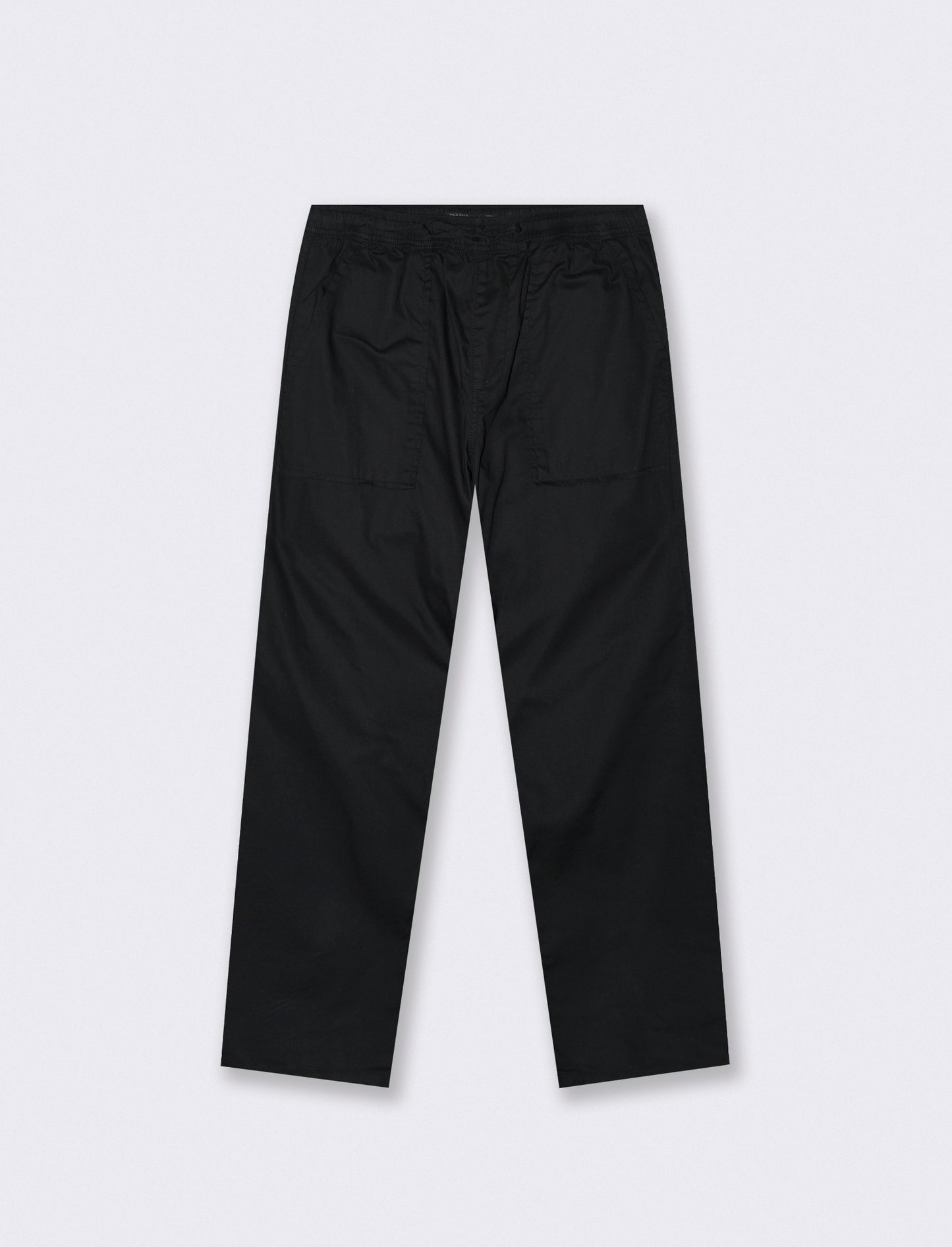 Pantalone in Cotone Regular Fit con Tasche - Nero