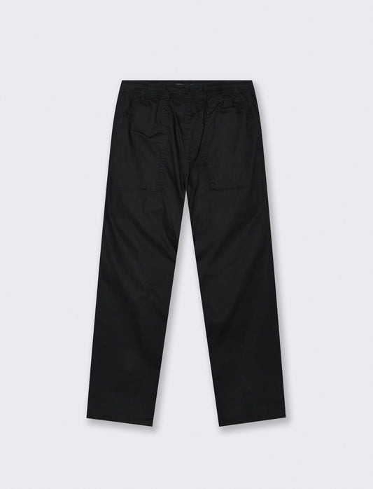 Pantalone in Cotone Regular Fit con Tasche - Nero