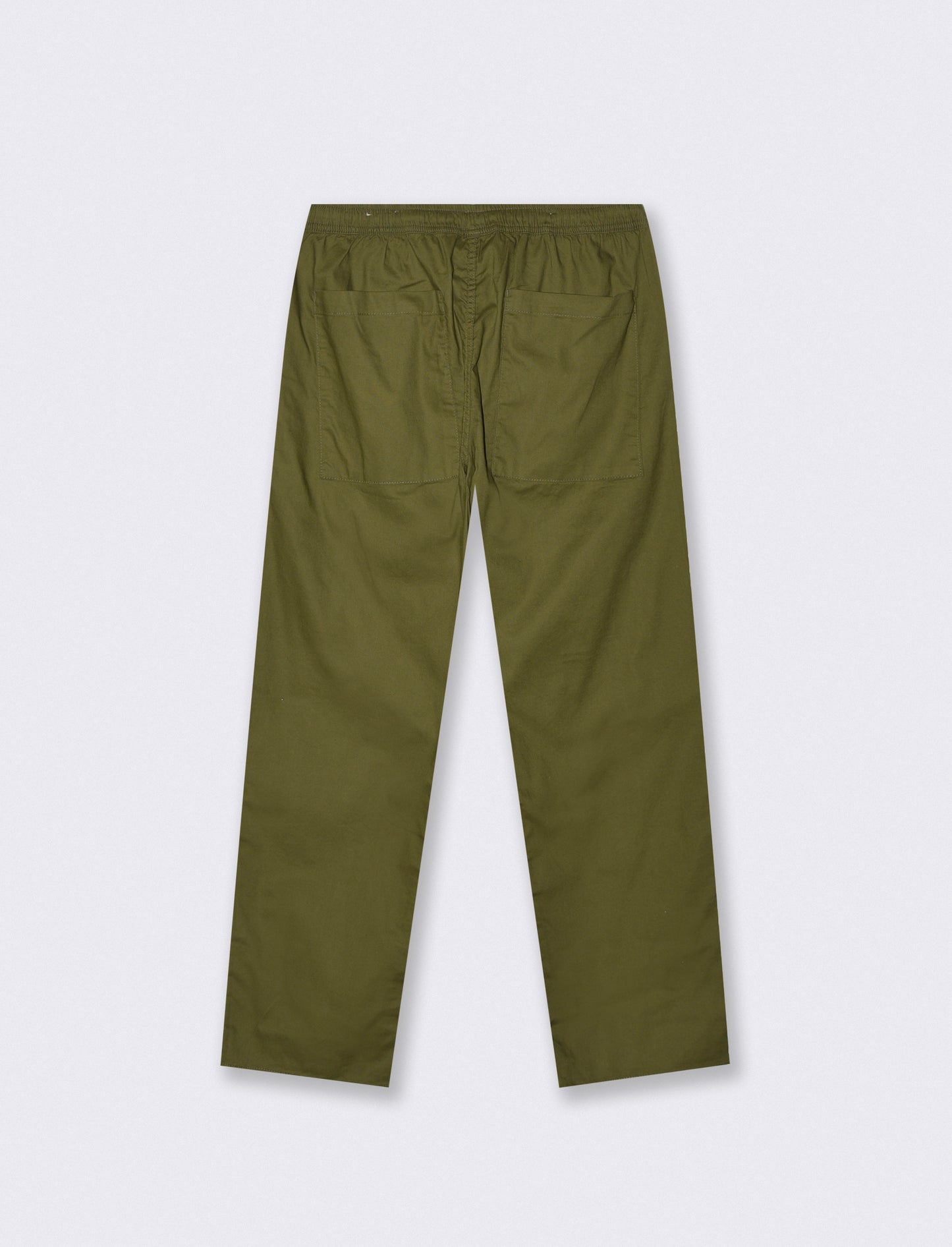 Pantalone in Cotone Regular Fit con Tasche - Verde oliva