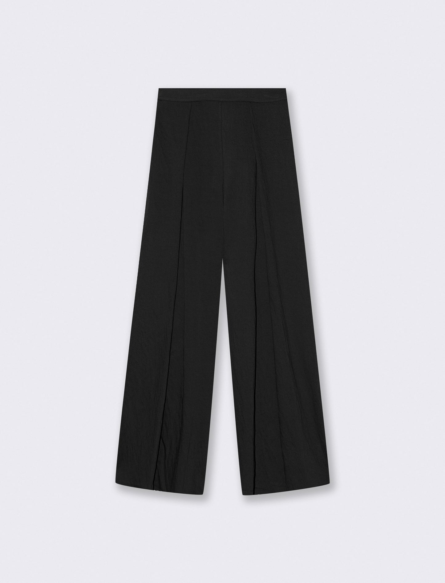 Pantalone palazzo con pences - Nero