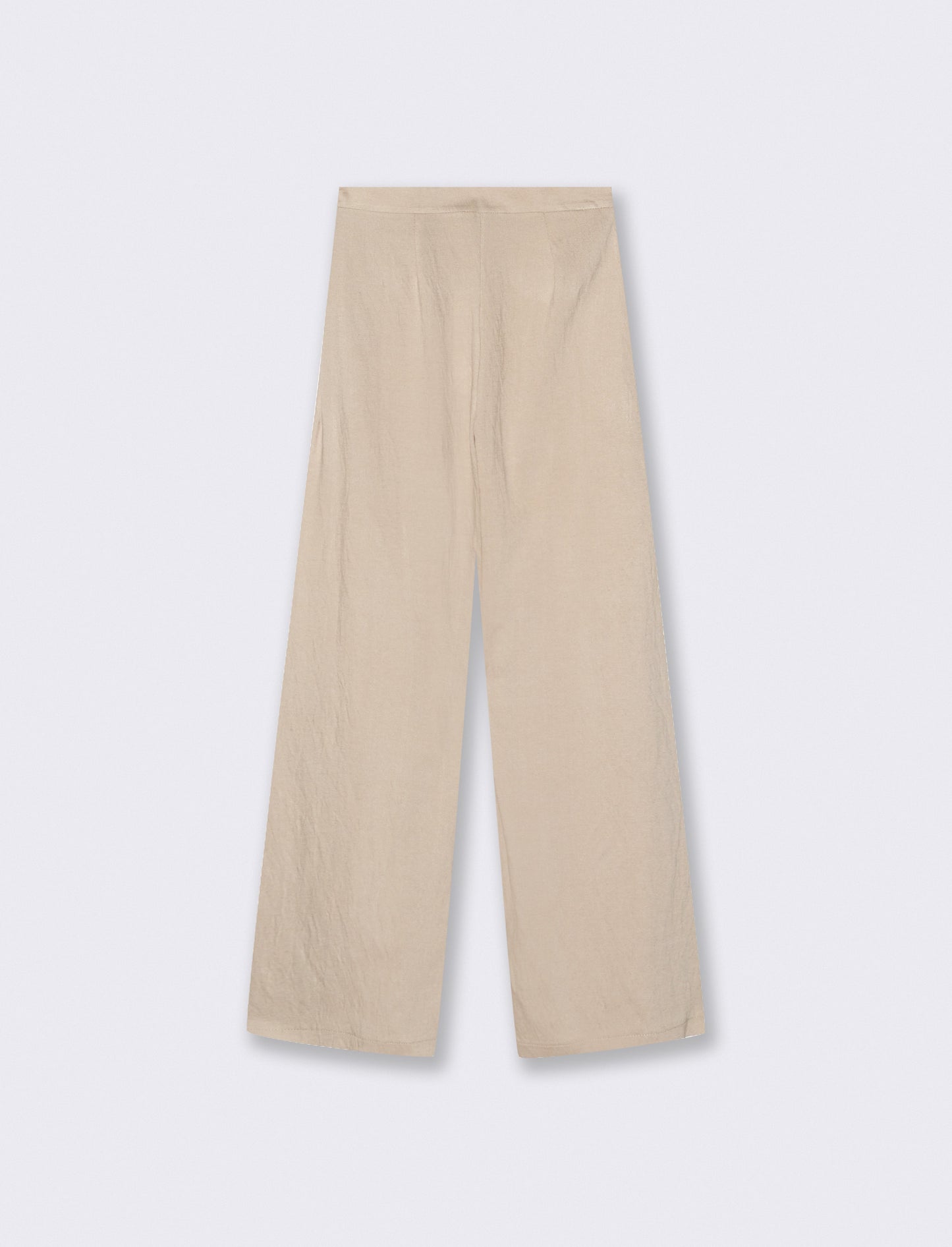 Pantalone palazzo con pences - Beige