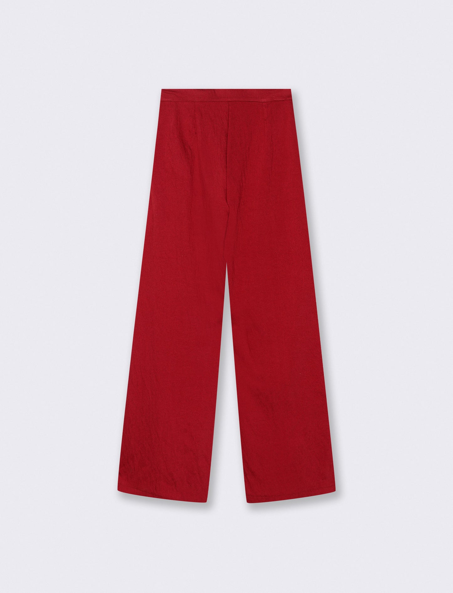 Pantalone palazzo con pences - Rosso