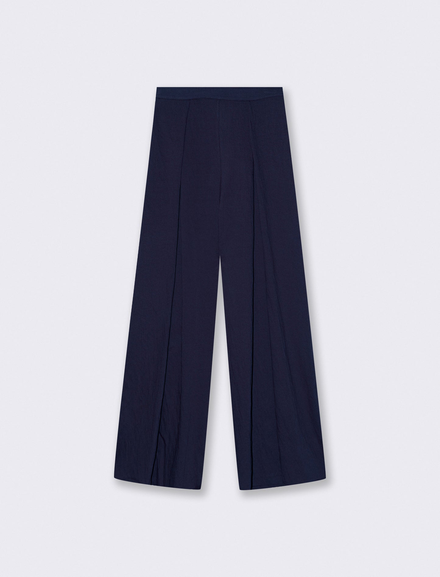 Pantalone palazzo con pences - Blu