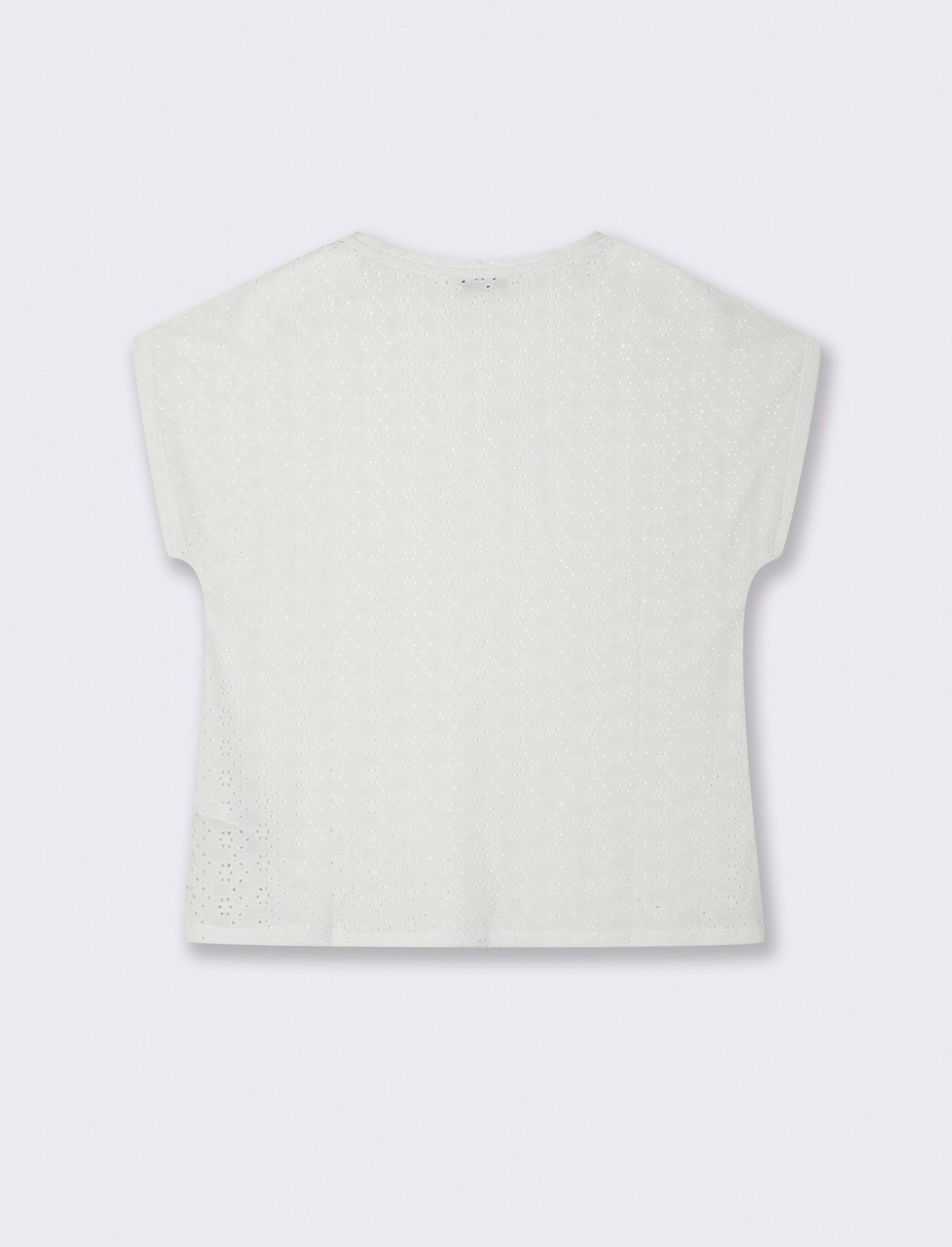 T-Shirt Girocollo a Maniche Corte Fit Morbido - Bianco