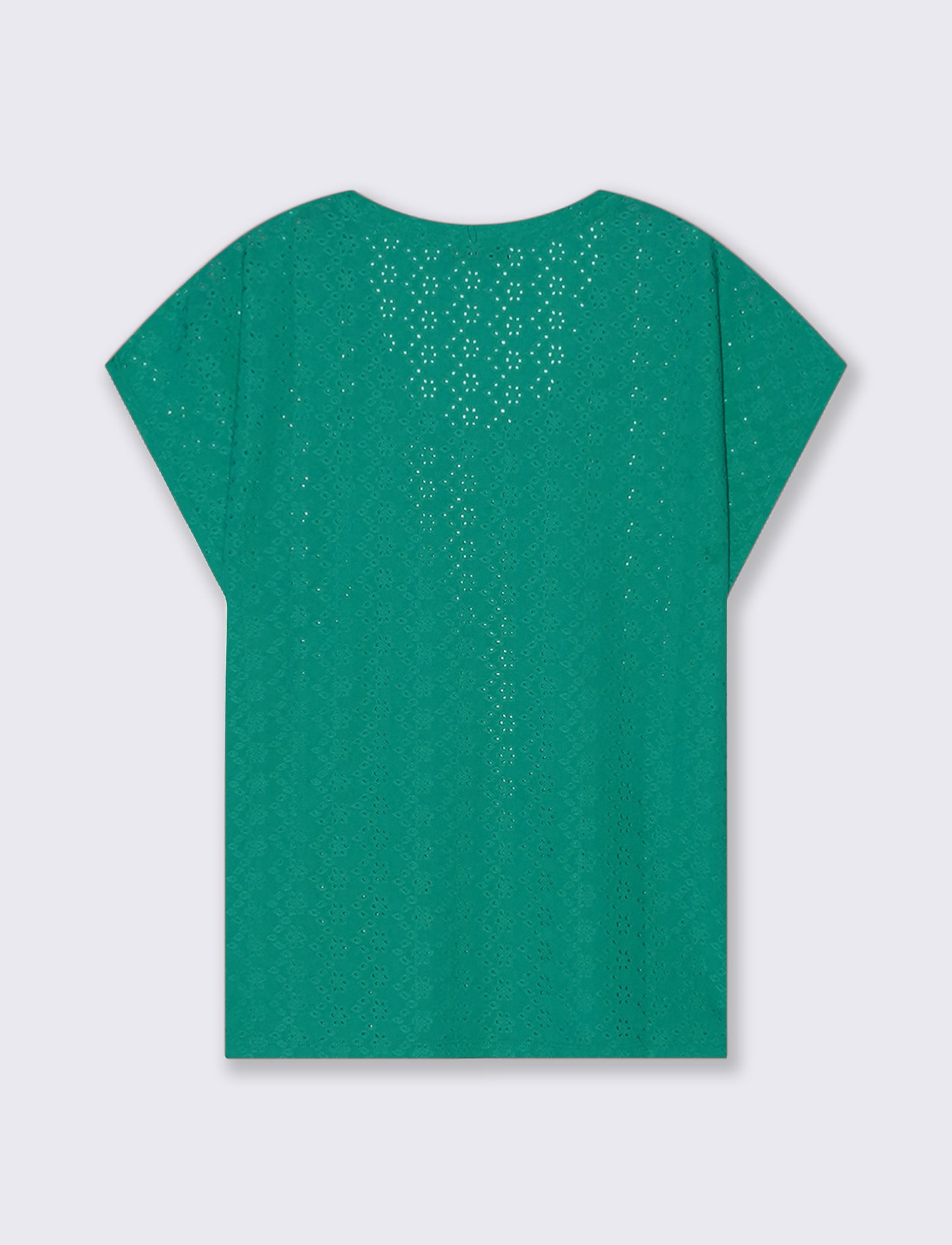 Introducing our short-sleeve T-shirt designed for women, featuring a classic crew neck that compleme - Green