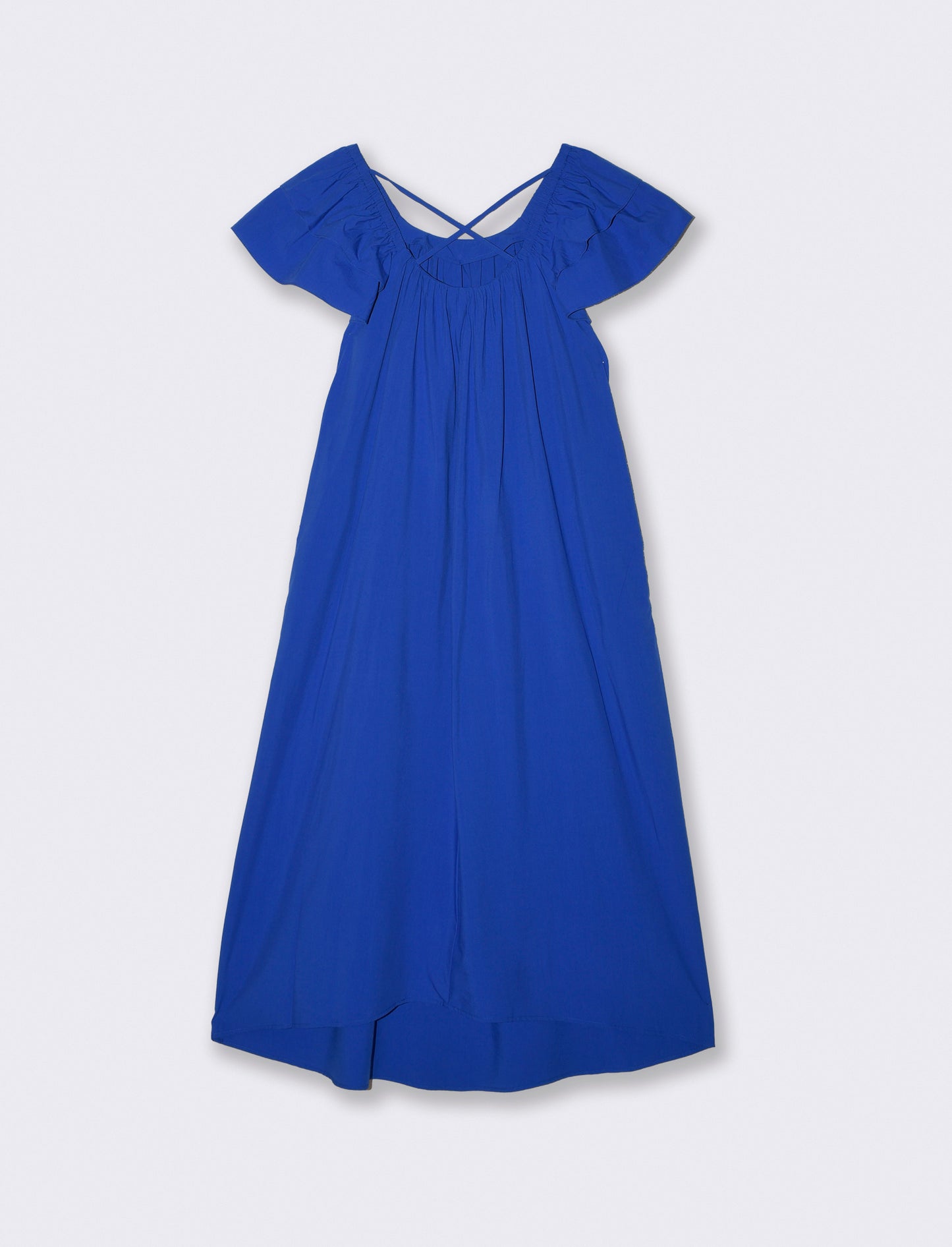 Vestito lungo svasato con scollo quadrato - Royal