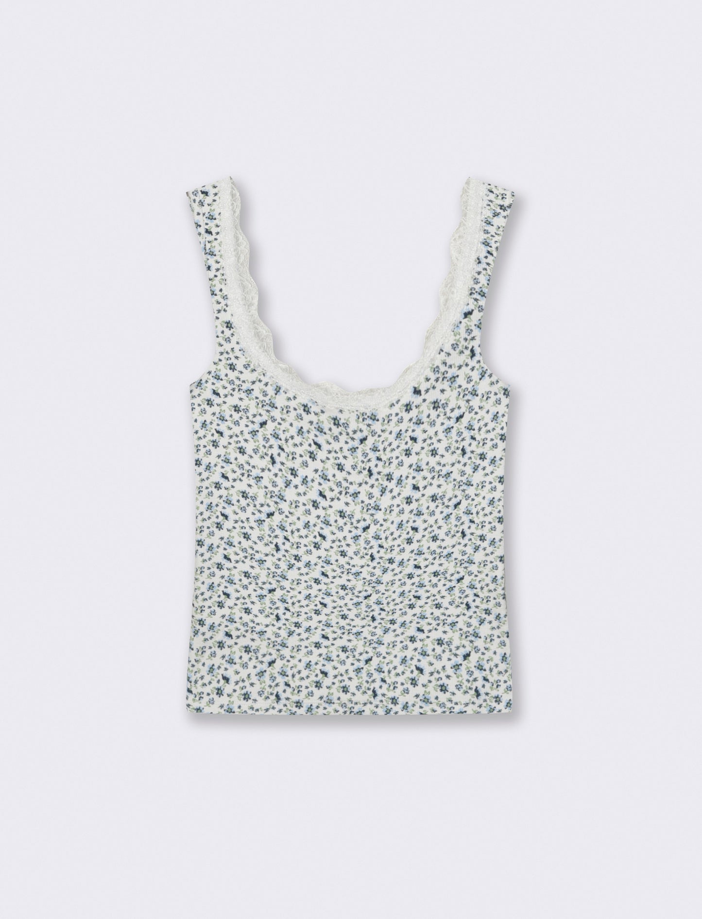 Top in cotone con scollo madonna e fiocco - var 2