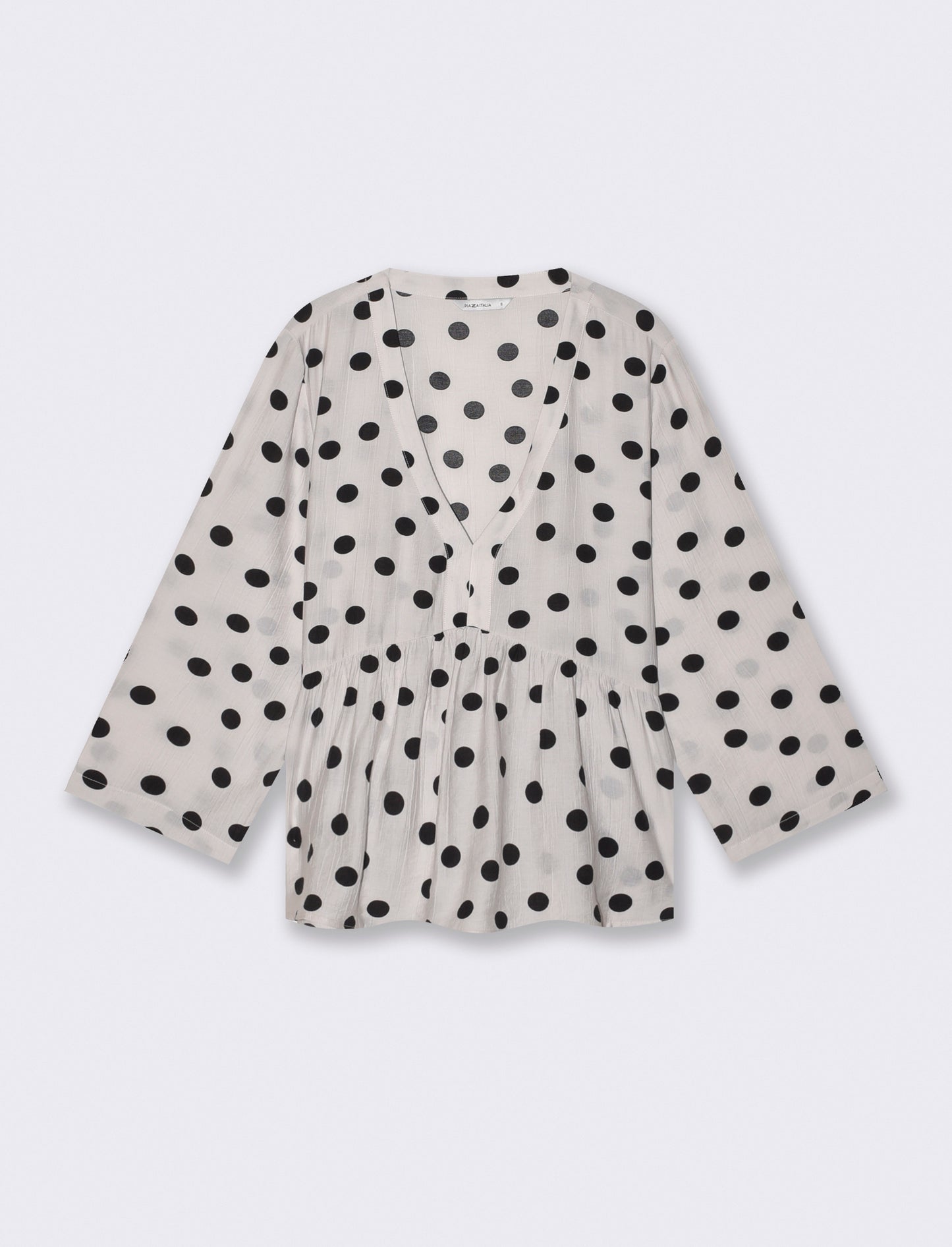 Blusa V Decorata con Perline Colorate - var 1