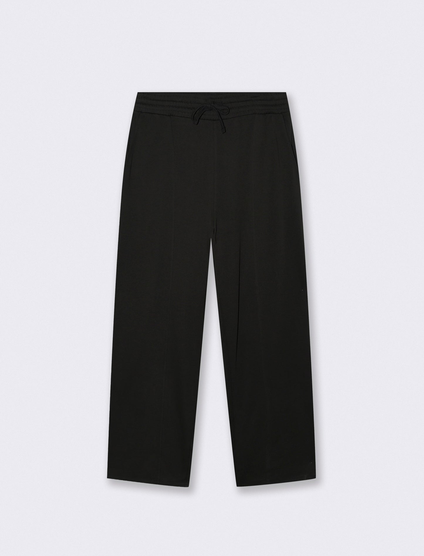 Baggy Sweatpants with Jogger Waistband - Black