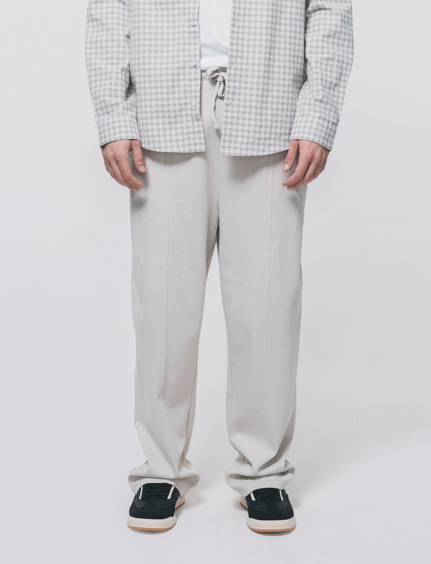 Baggy Sweatpants with Jogger Waistband - Grey