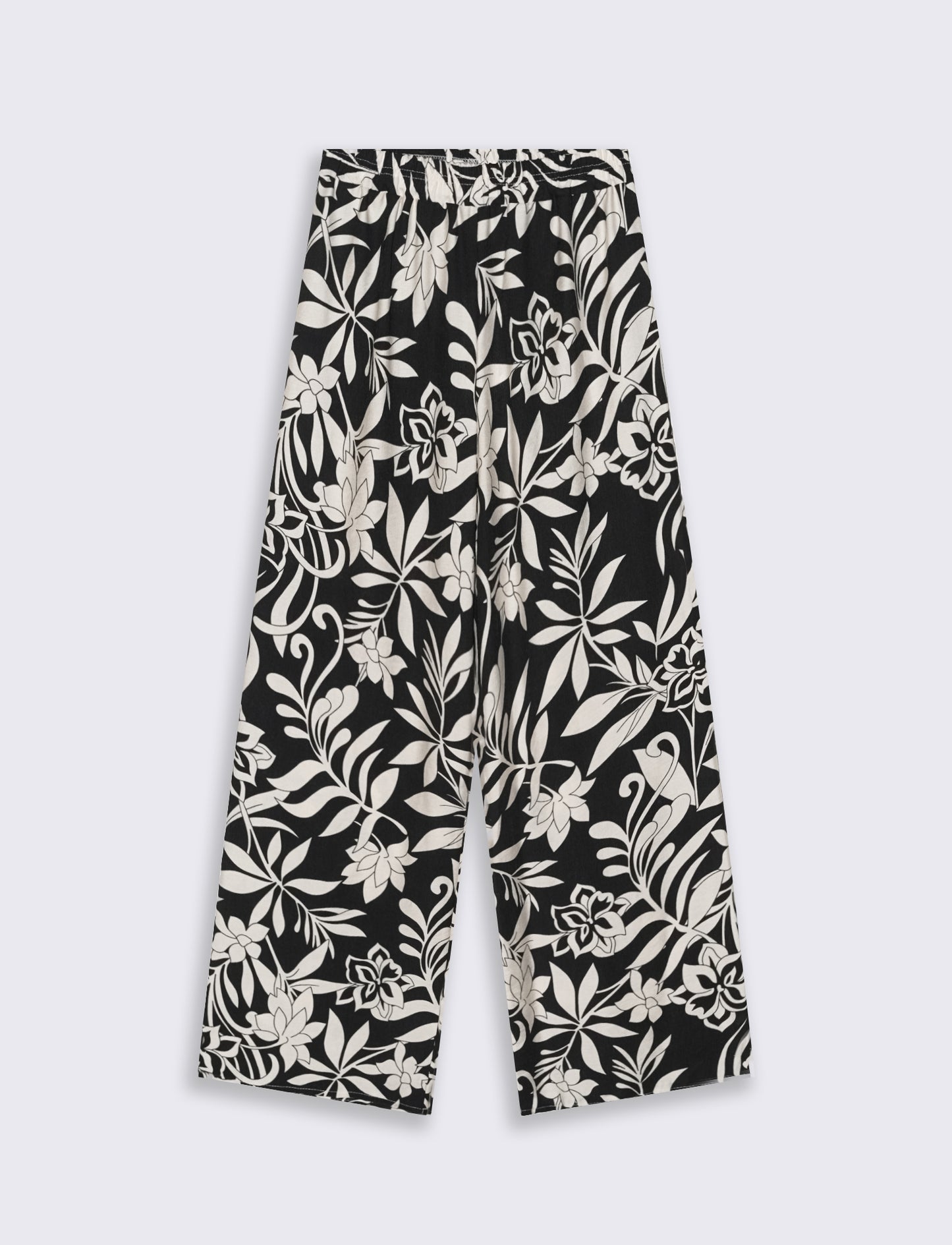 Pantalone palazzo stampato - Fiorato