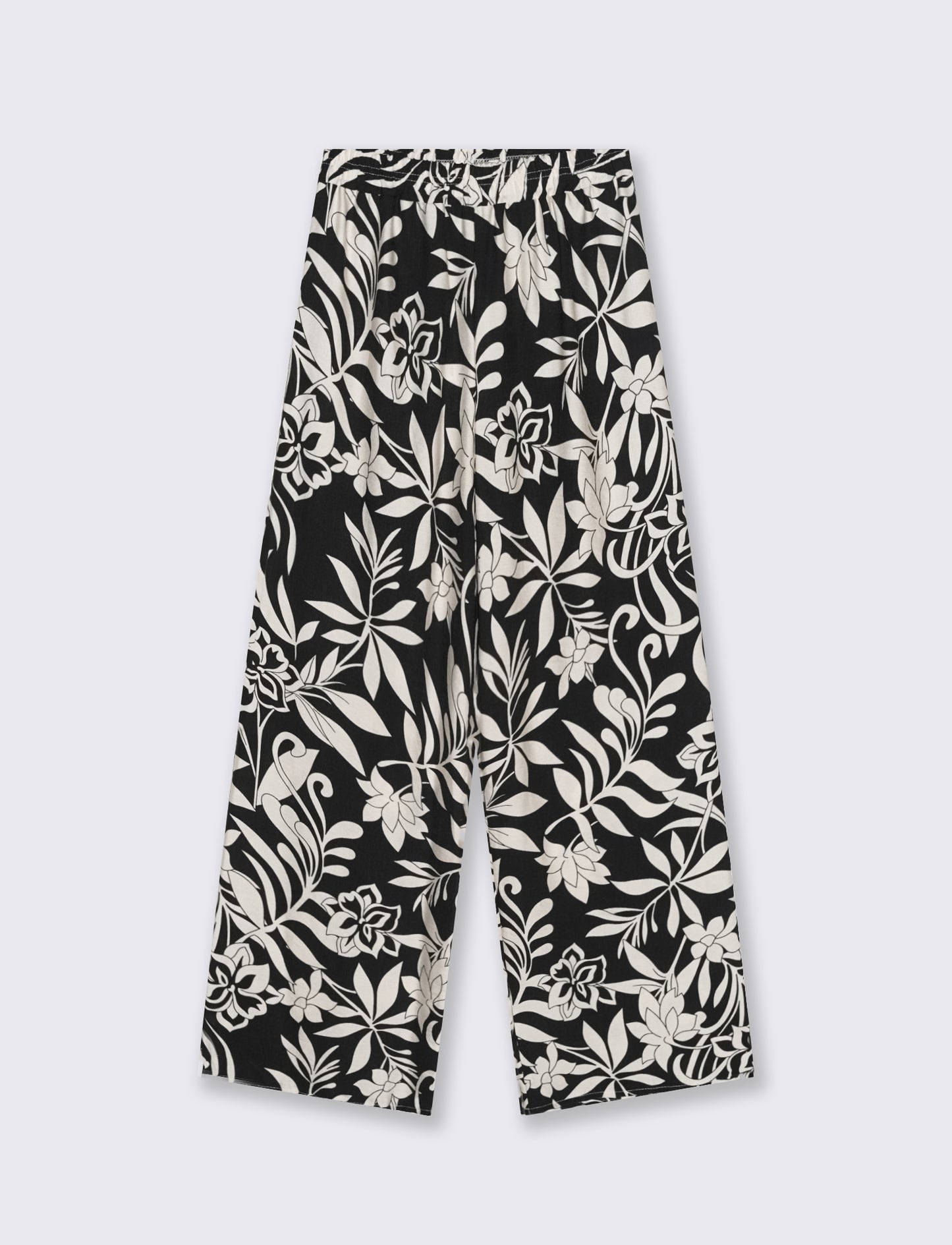 Pantalone palazzo stampato - Fiorato