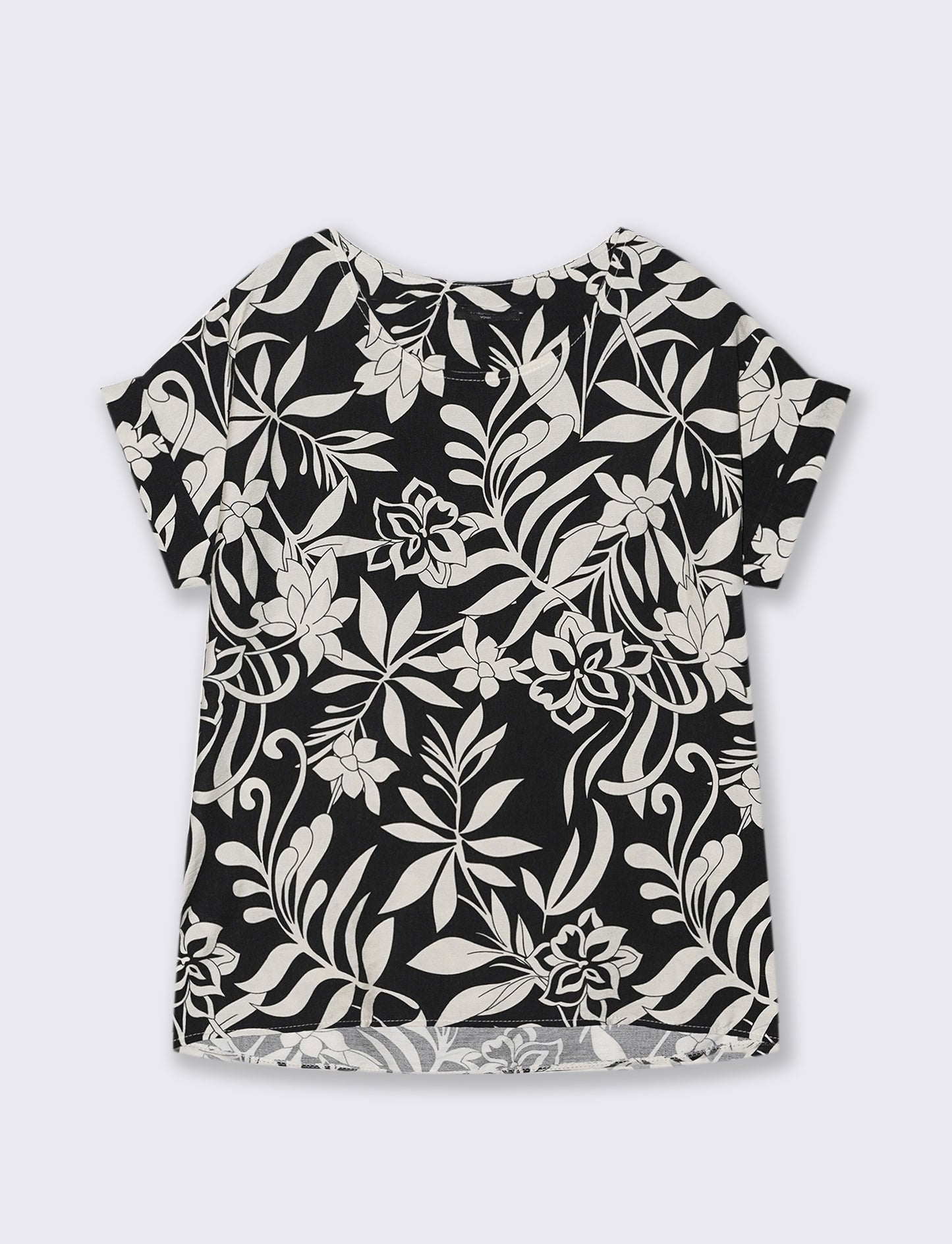 Tshirt stampata con vestibilità over - Fiorato