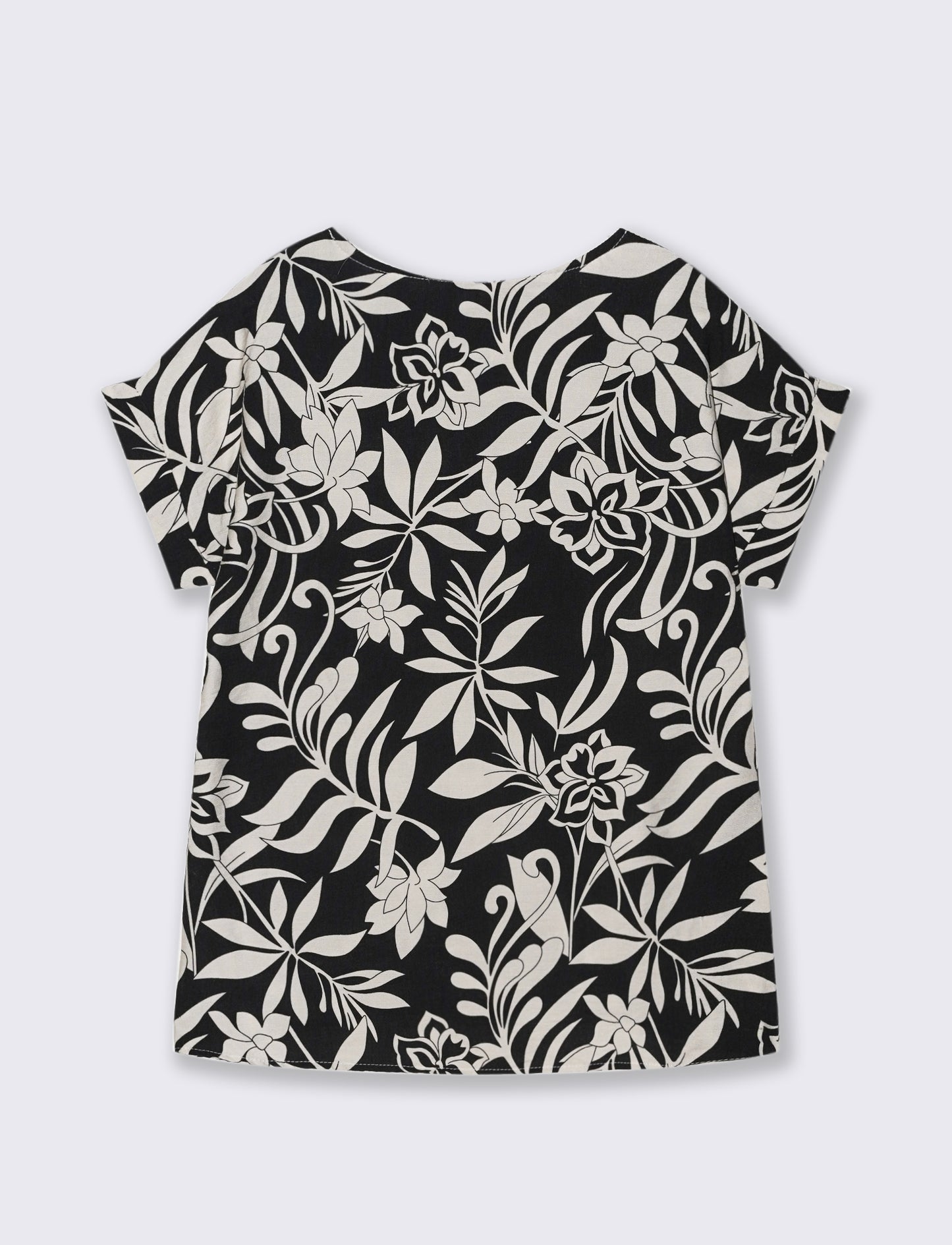 Tshirt stampata con vestibilità over - Fiorato