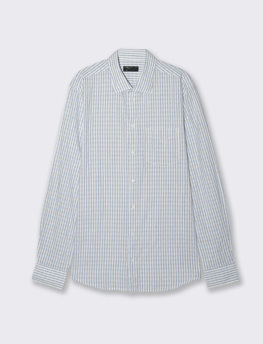 Canotta Slim Fit in Cotone Elasticizzato - Celeste