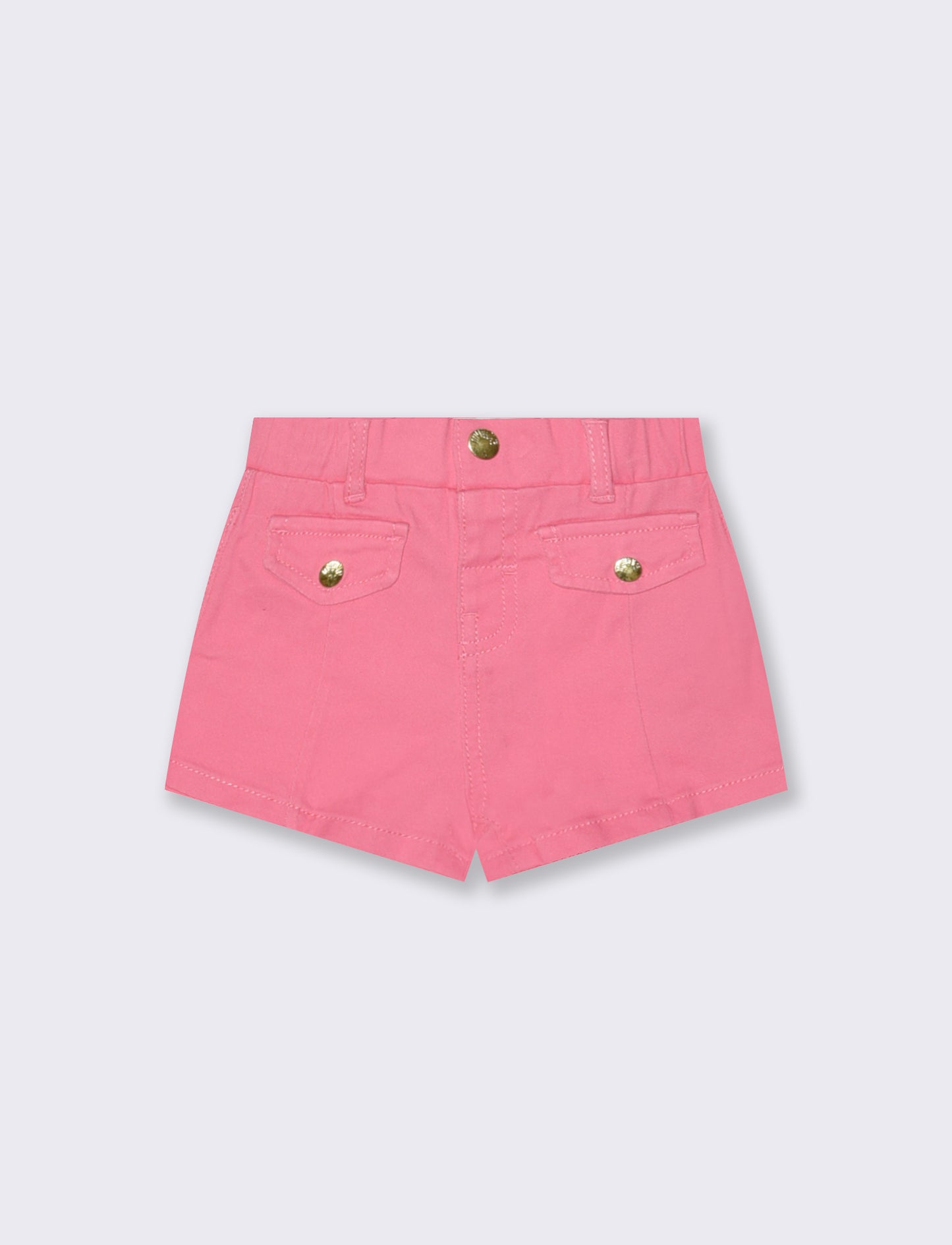 Shorts in twill con tasche e vita regolabile - Rosa big bubble
