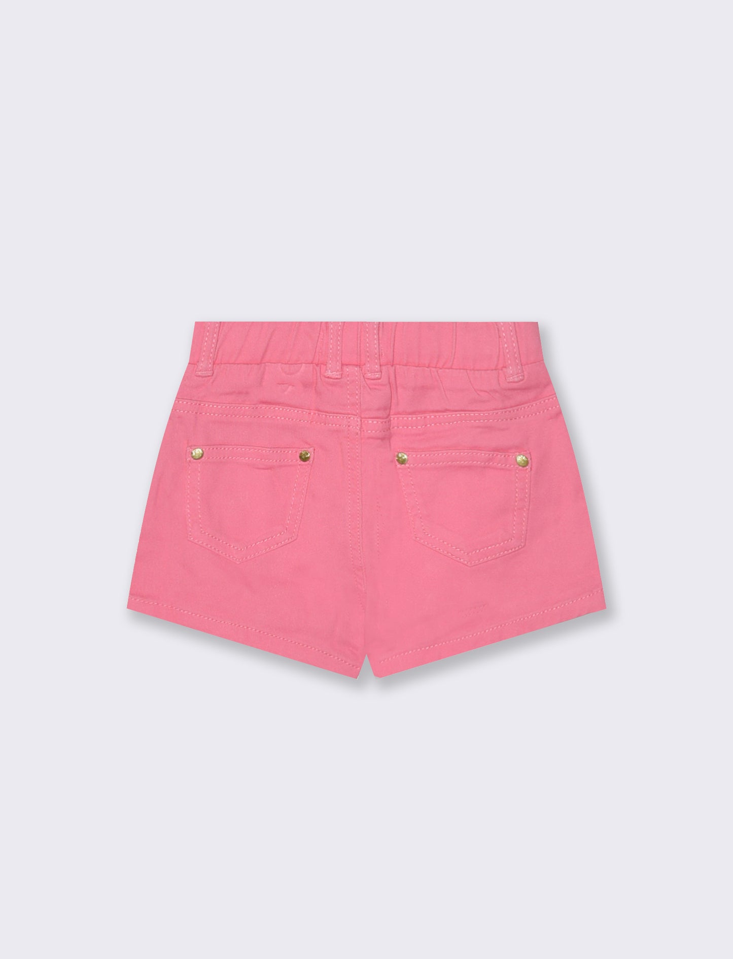 Shorts in twill con tasche e vita regolabile - Rosa big bubble