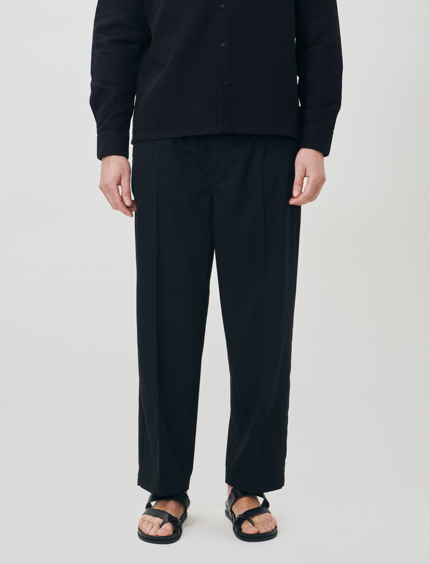 Pantalone Chino Jogger Baggy Fit - Nero