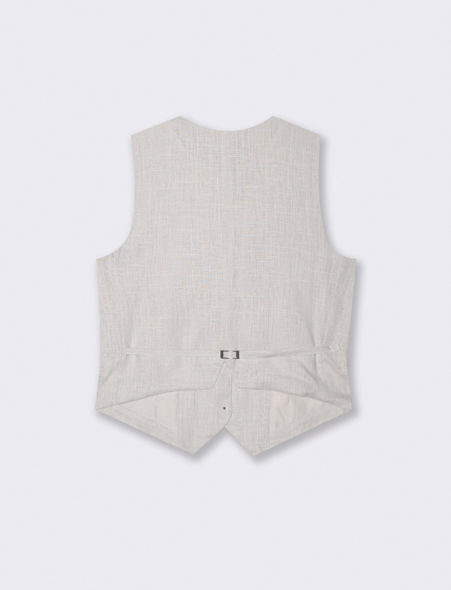 Gilet con tasche a taglio davanti - Sabbia