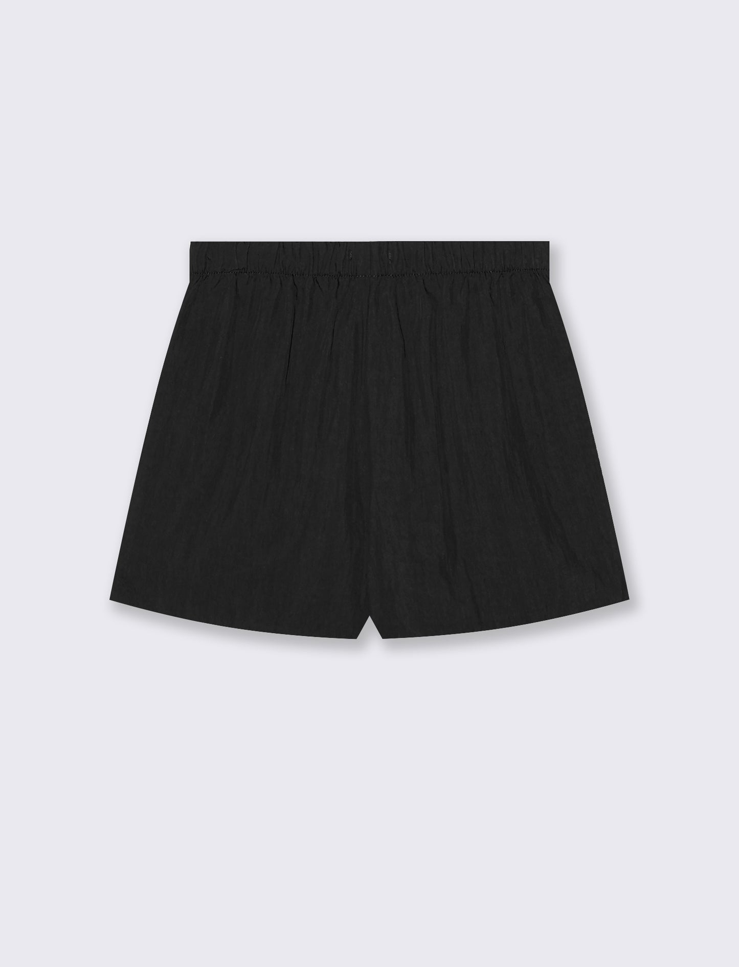 Short elasticizzati con laccetto davanti - Nero